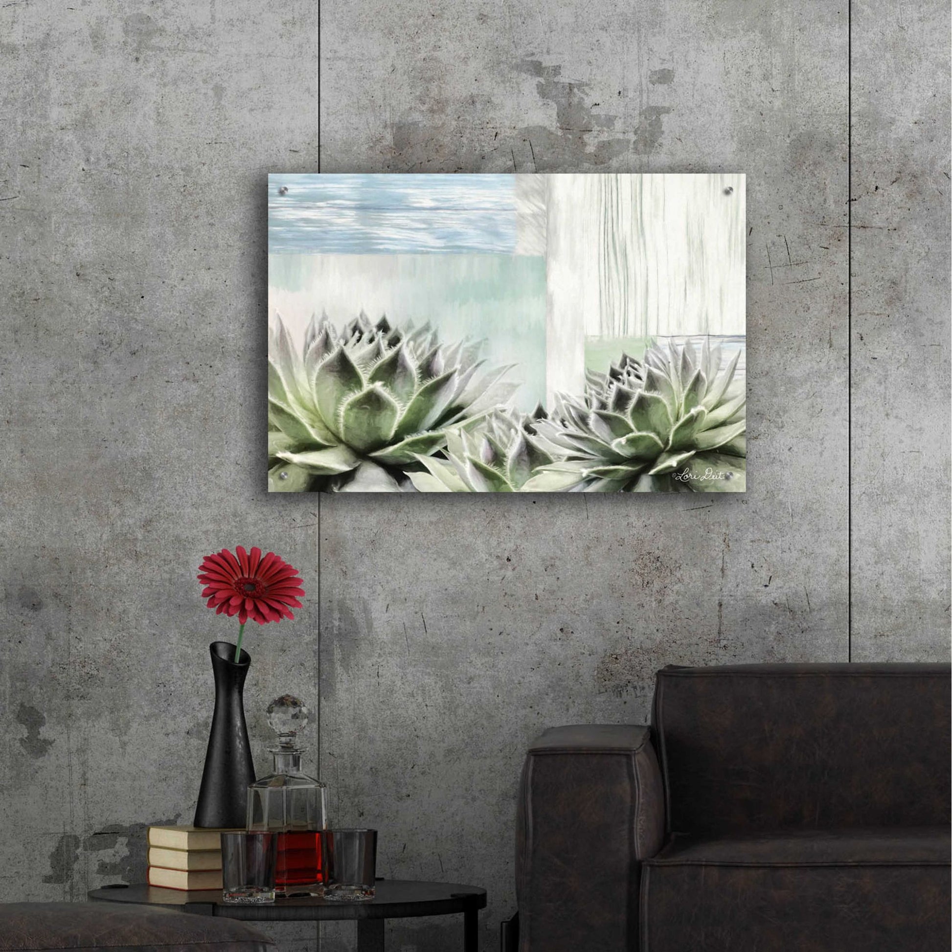 Epic Art 'Grow in Grace' by Lori Deiter Acrylic Glass Wall Art,36x24