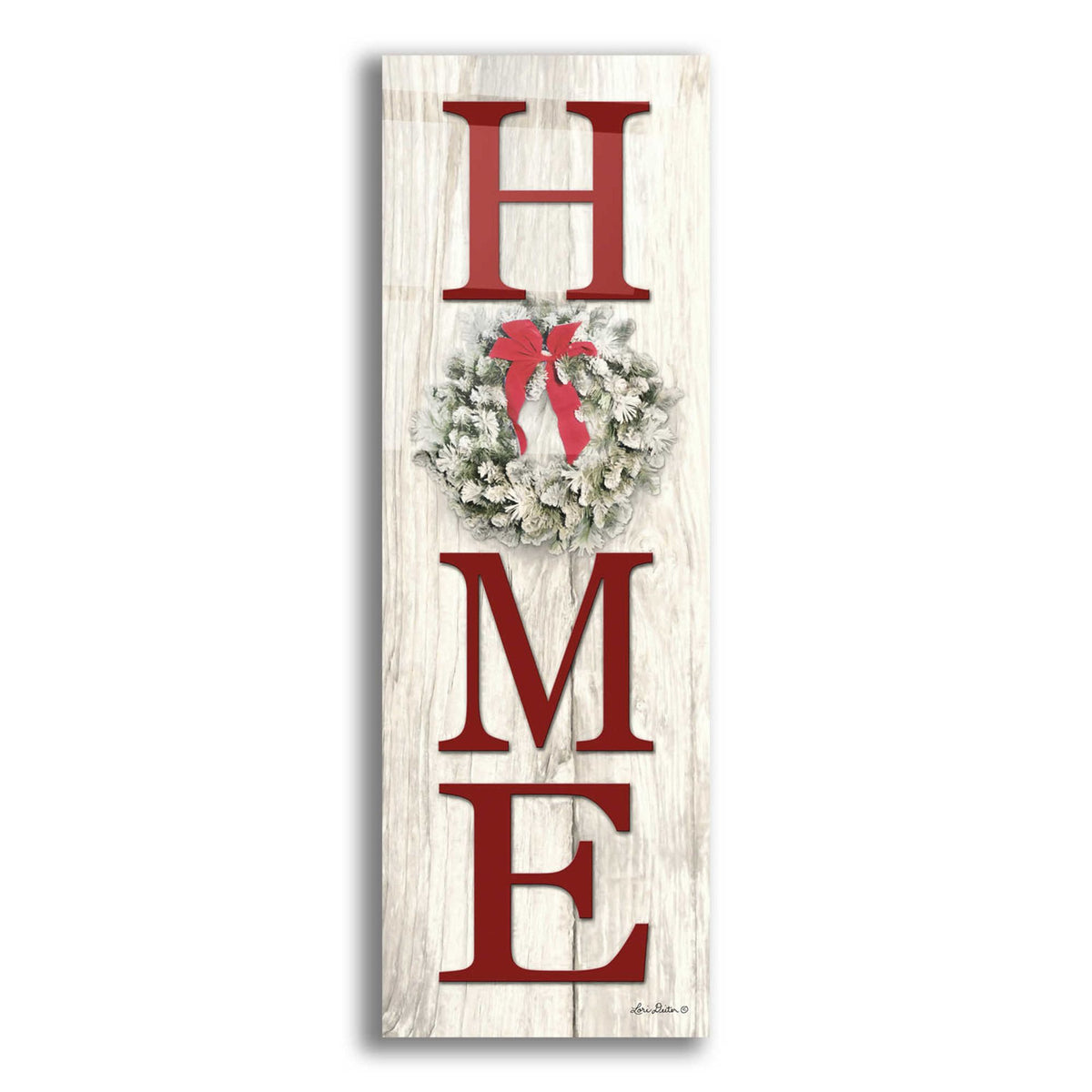 Epic Art 'Christmas Home Vertical I' by Lori Deiter Acrylic Glass Wall Art,3:1