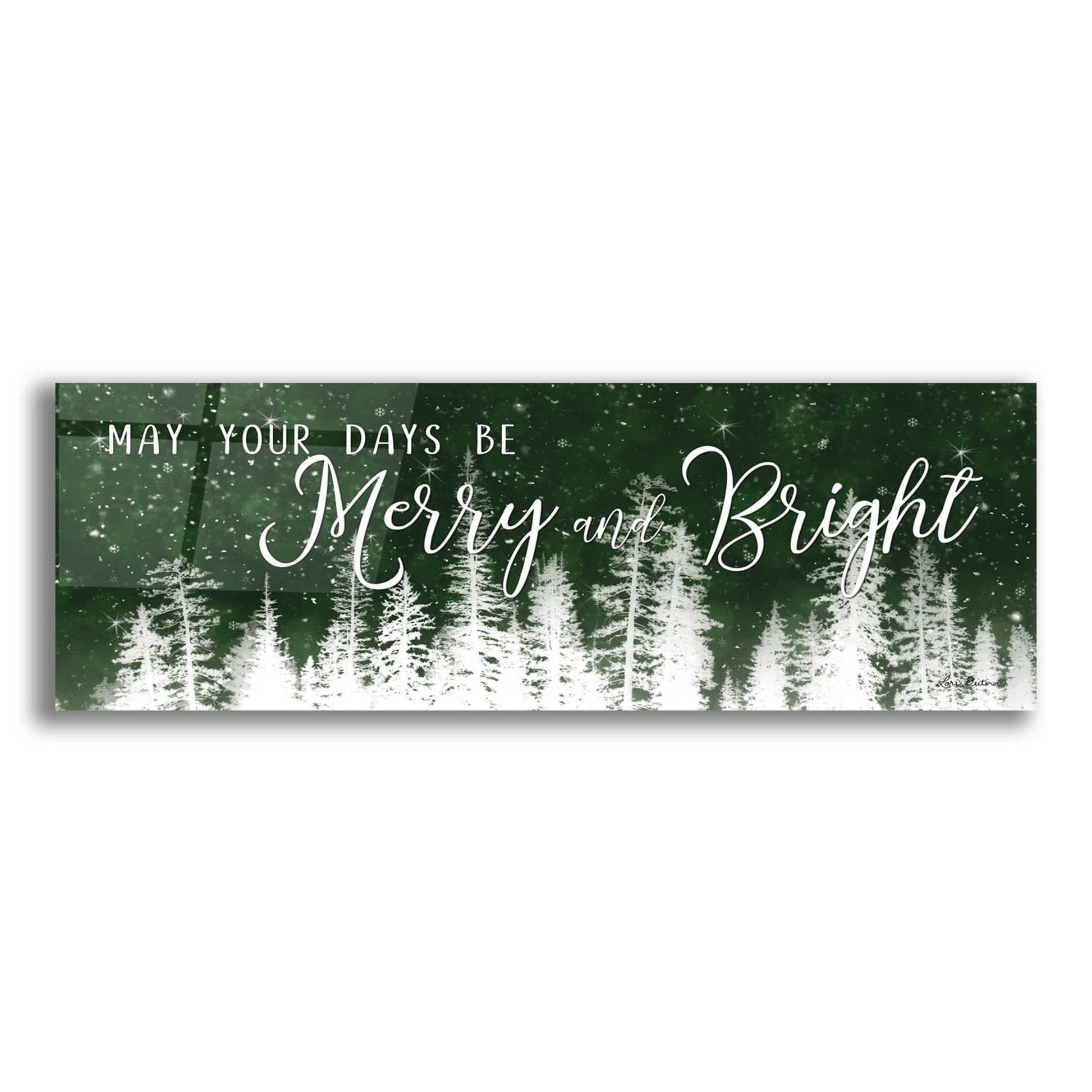 Epic Art 'Merry and Bright' by Lori Deiter Acrylic Glass Wall Art,2:1