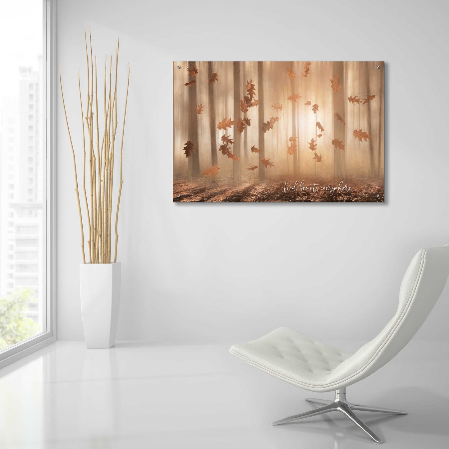 Epic Art 'Find Beauty Everywhere' by Lori Deiter Acrylic Glass Wall Art,36x24