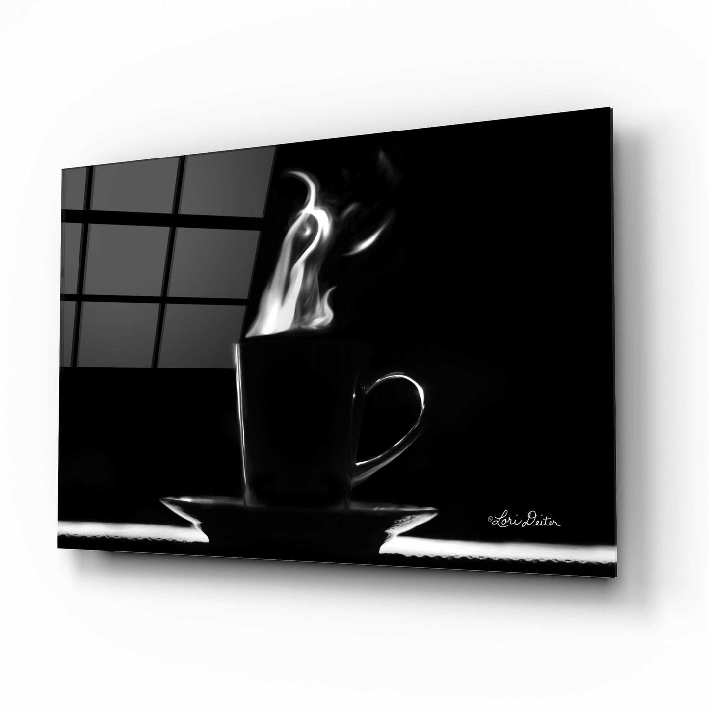 Epic Art 'Coffee Time I' by Lori Deiter Acrylic Glass Wall Art,16x12