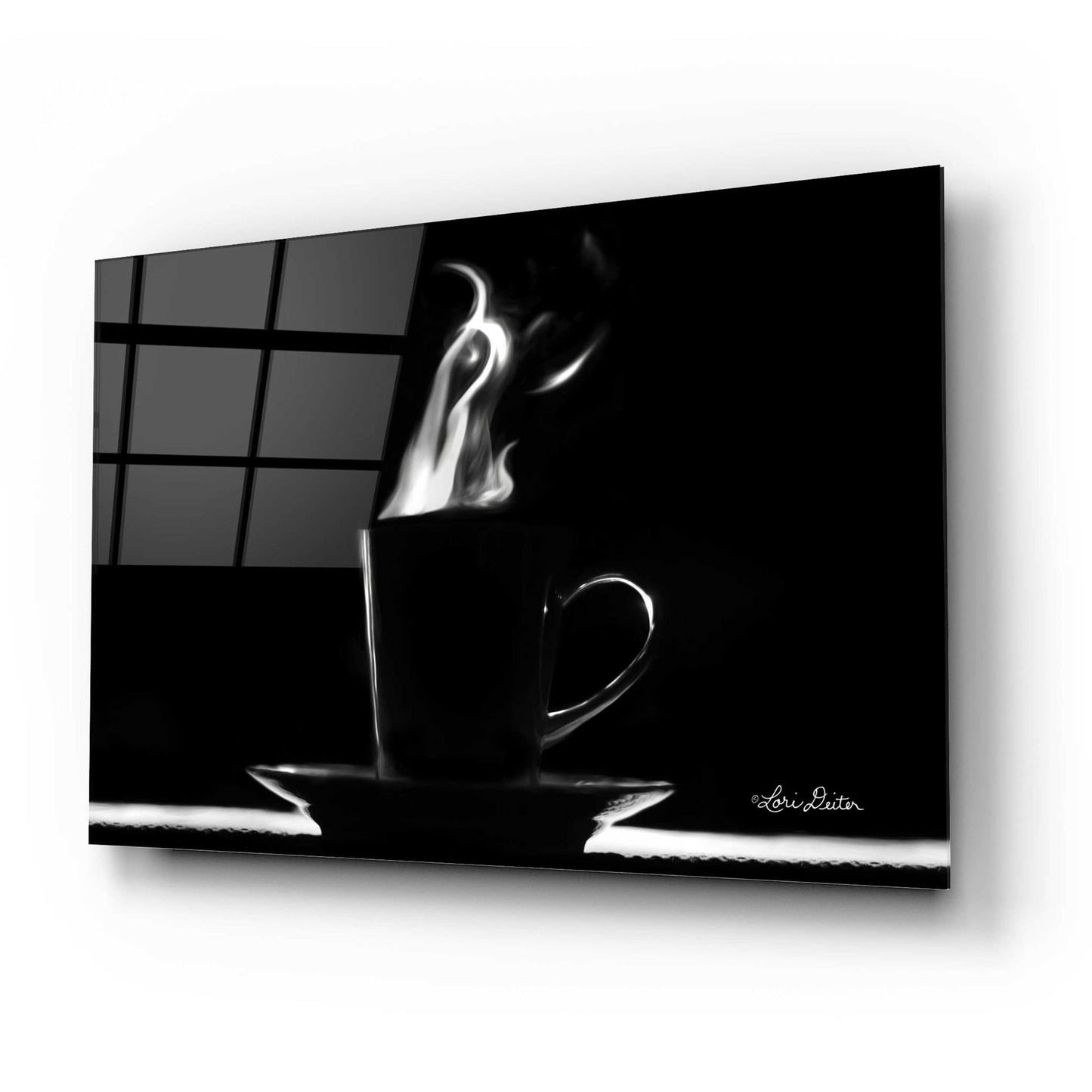 Epic Art 'Coffee Time I' by Lori Deiter Acrylic Glass Wall Art,24x16