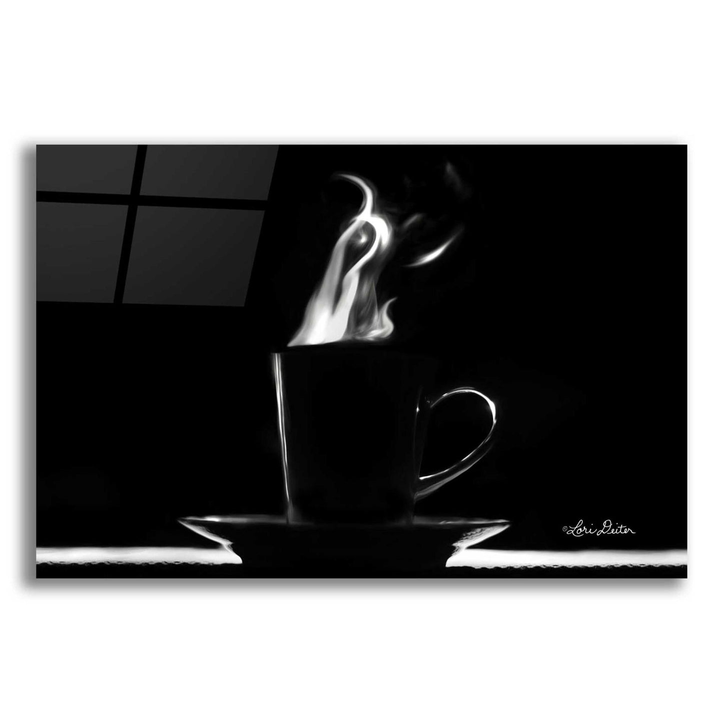 Epic Art 'Coffee Time I' by Lori Deiter Acrylic Glass Wall Art,24x16