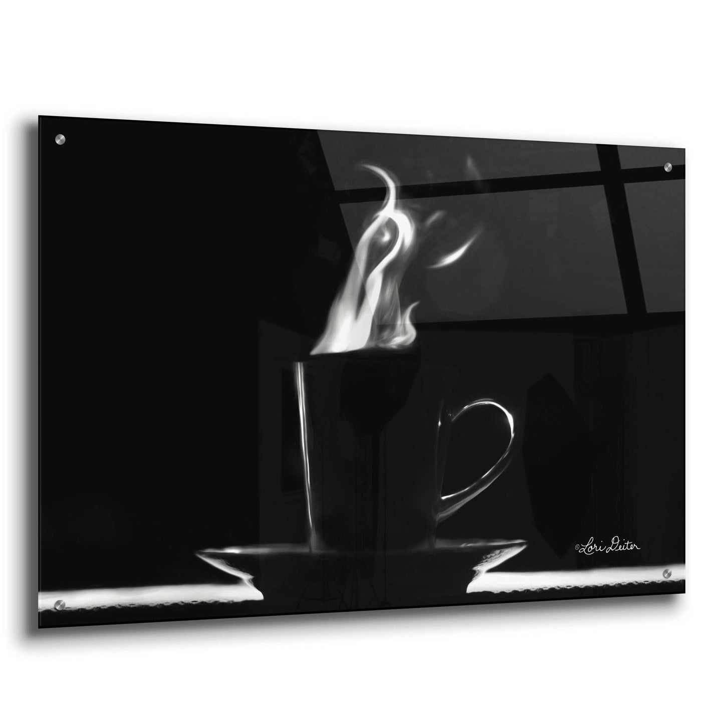 Epic Art 'Coffee Time I' by Lori Deiter Acrylic Glass Wall Art,36x24