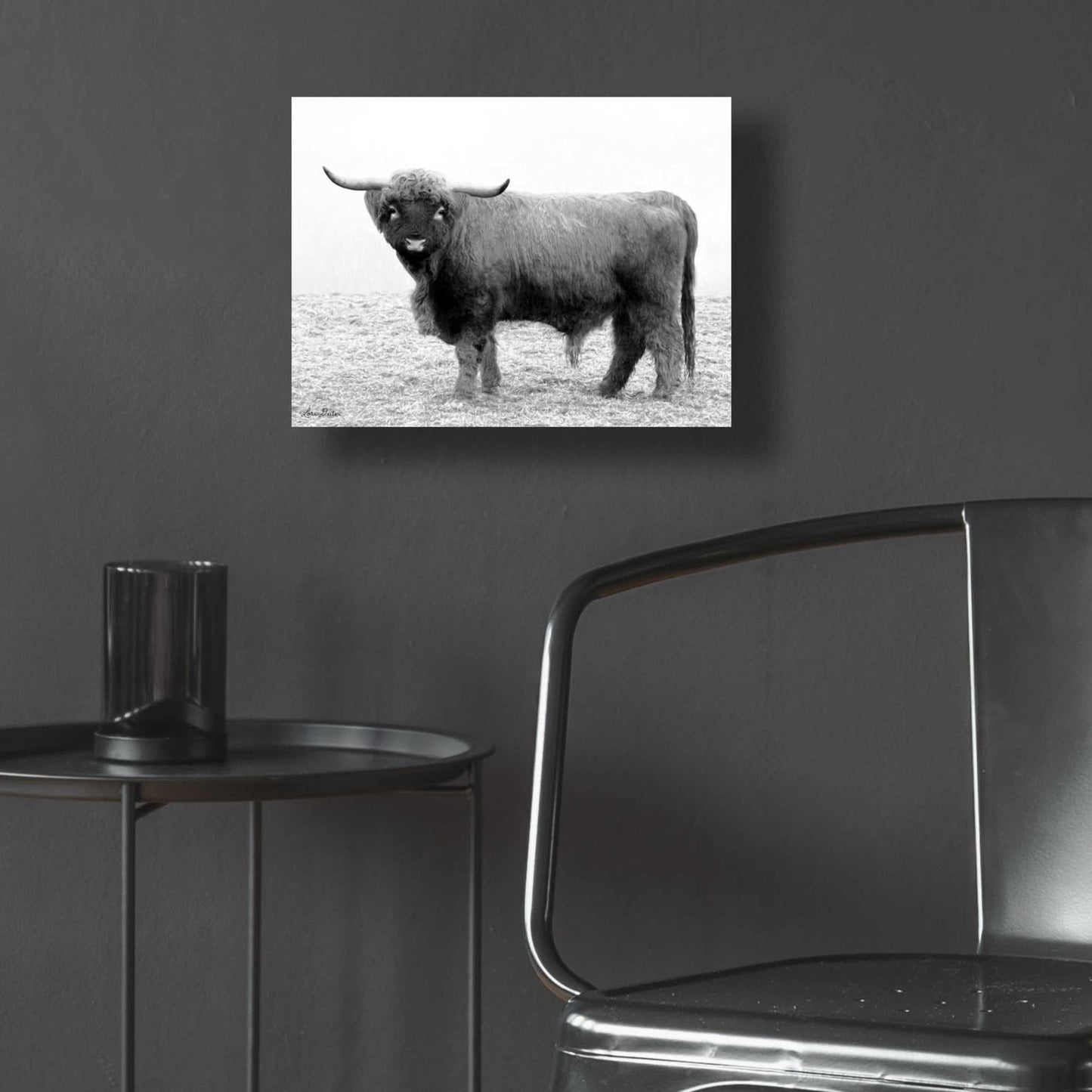 Epic Art 'Scotty the Bull' by Lori Deiter Acrylic Glass Wall Art,16x12