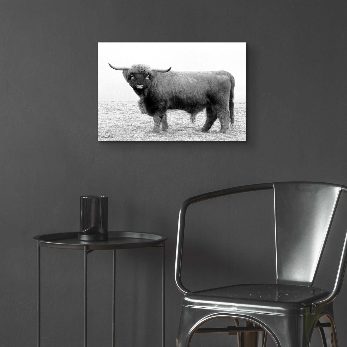 Epic Art 'Scotty the Bull' by Lori Deiter Acrylic Glass Wall Art,24x16