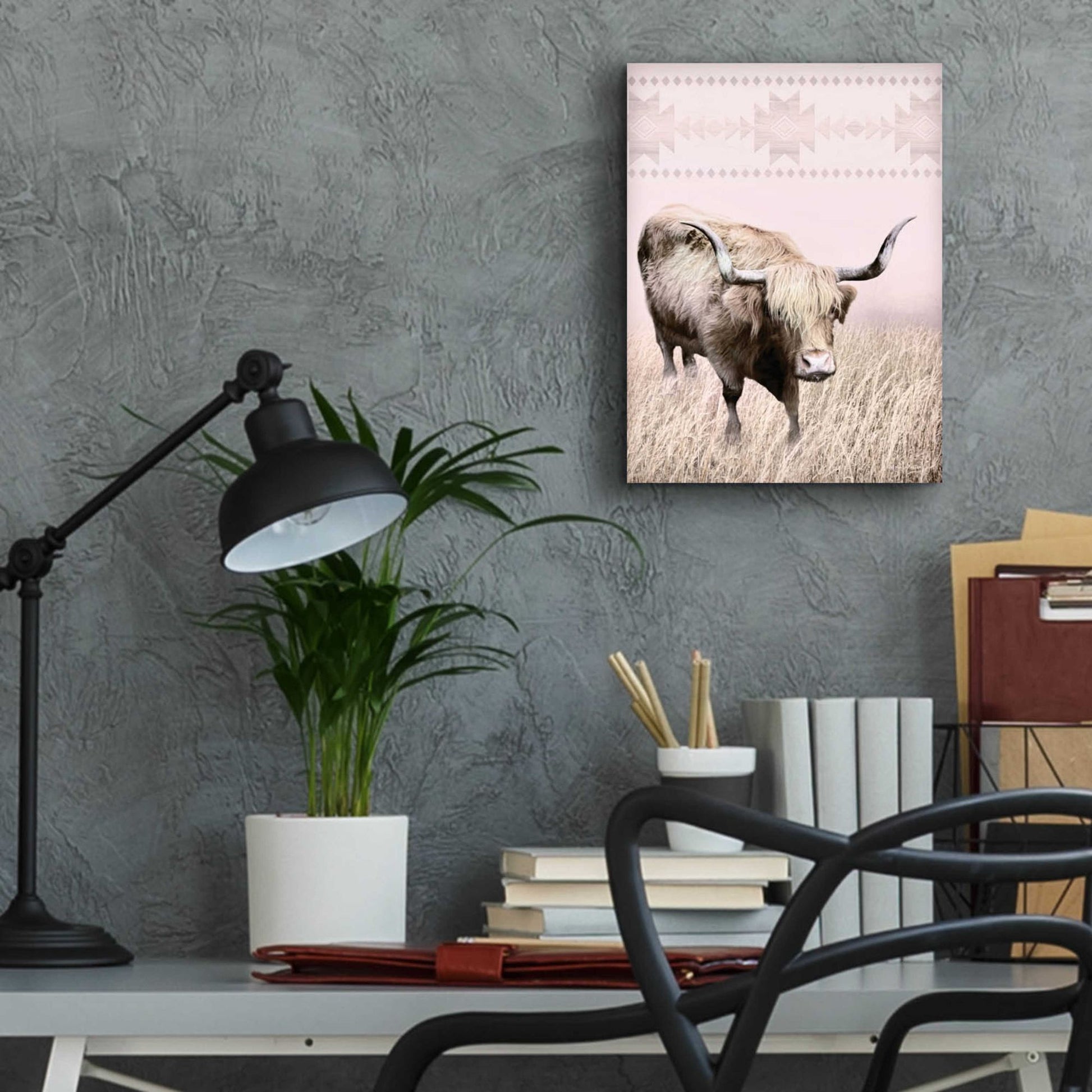 Epic Art 'Rosie the Cow' by Lori Deiter Acrylic Glass Wall Art,12x16