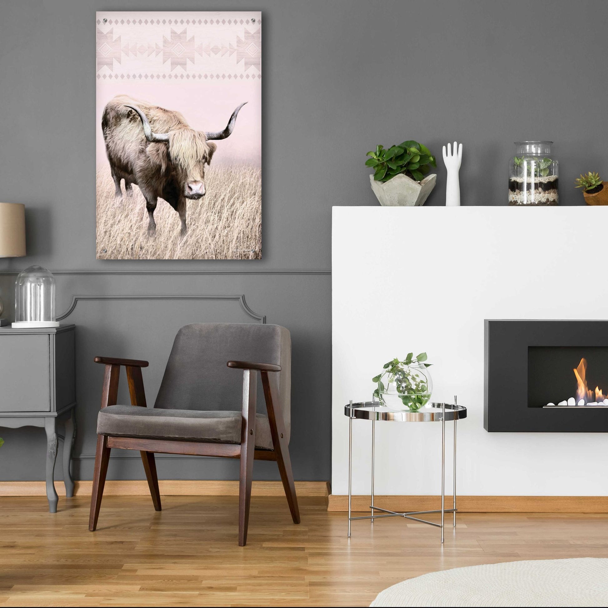 Epic Art 'Rosie the Cow' by Lori Deiter Acrylic Glass Wall Art,24x36