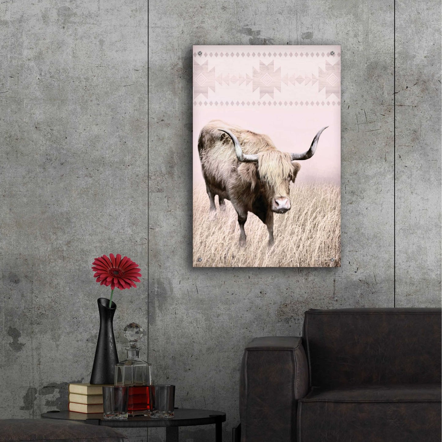 Epic Art 'Rosie the Cow' by Lori Deiter Acrylic Glass Wall Art,24x36