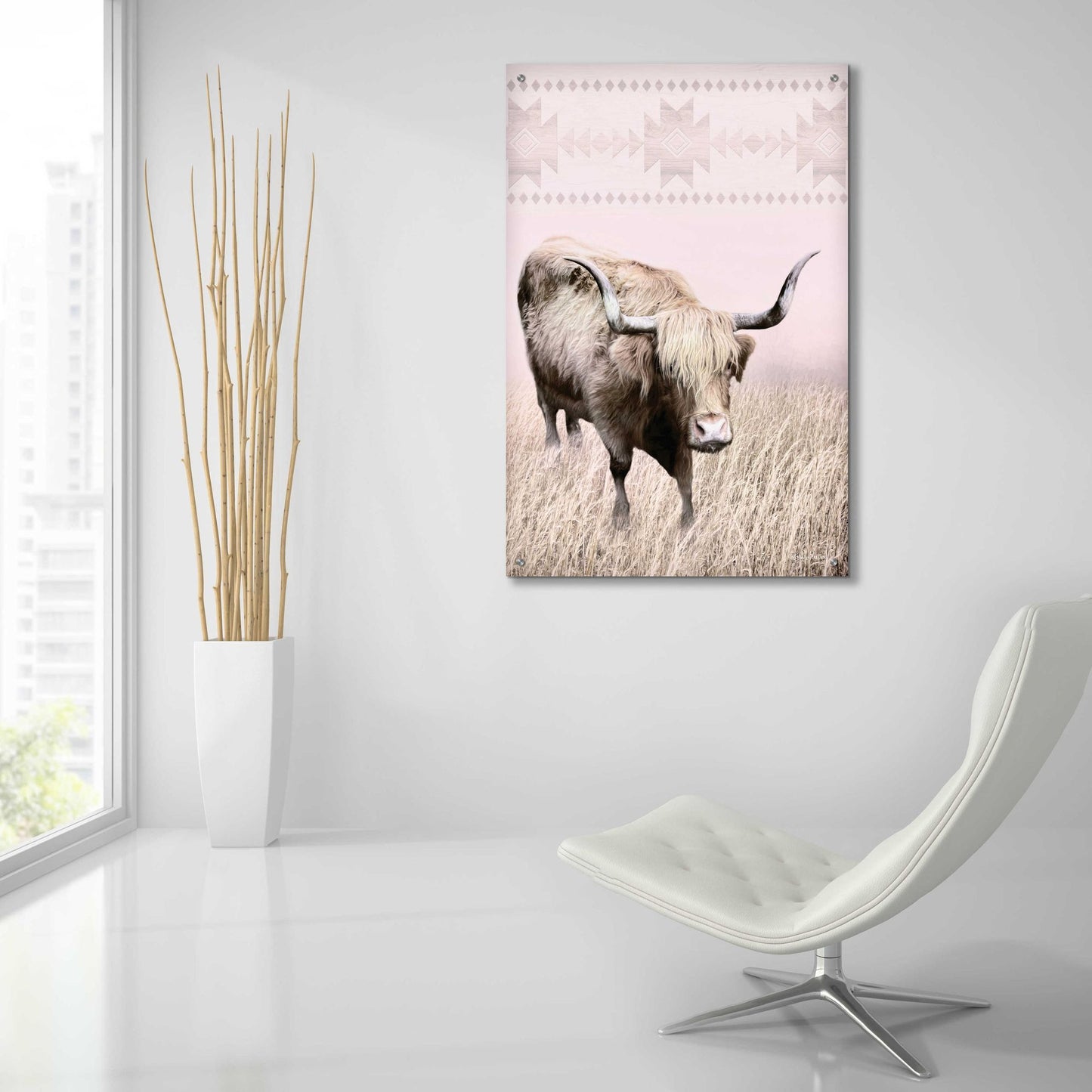 Epic Art 'Rosie the Cow' by Lori Deiter Acrylic Glass Wall Art,24x36