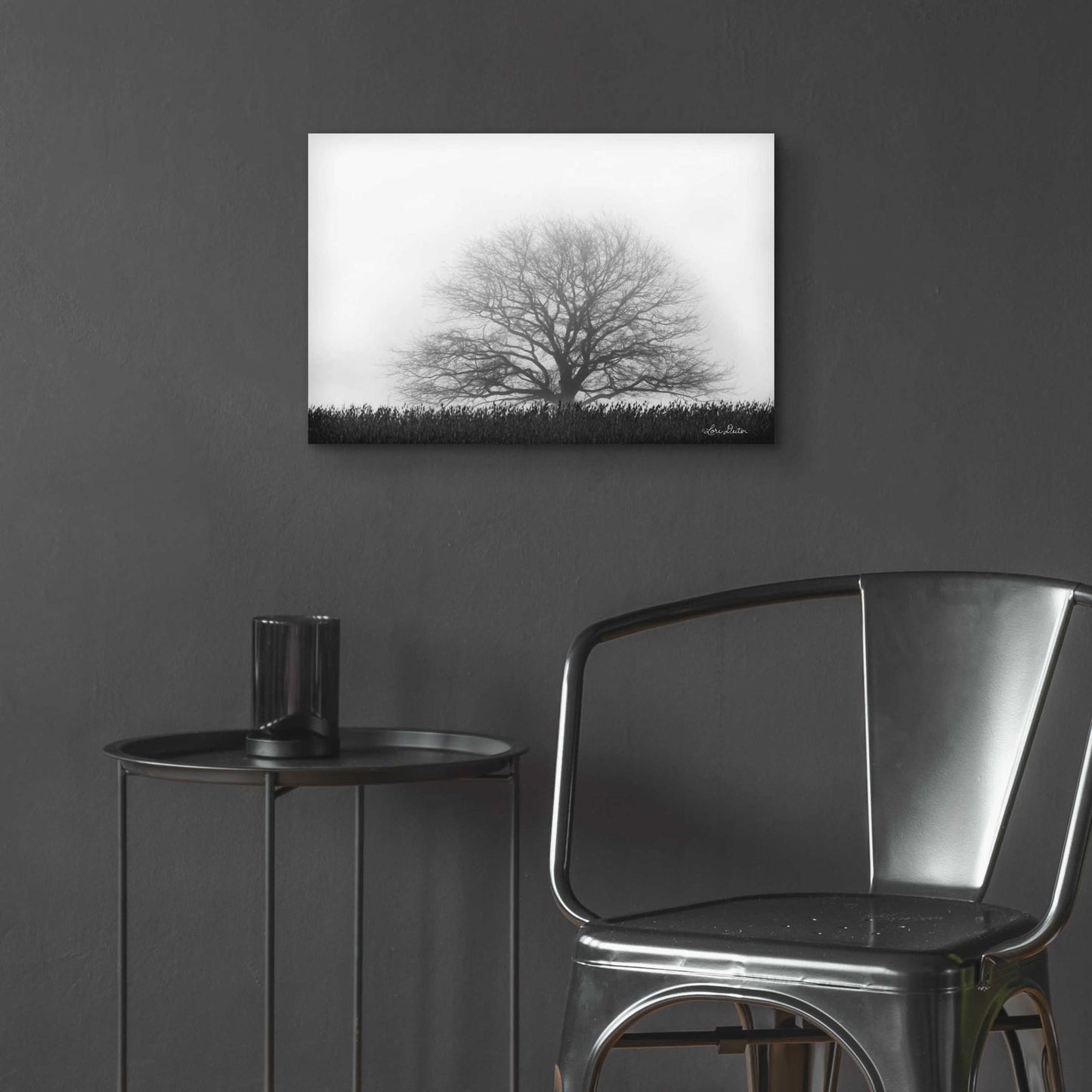 Epic Art 'Foggy Old Tree' by Lori Deiter Acrylic Glass Wall Art,24x16