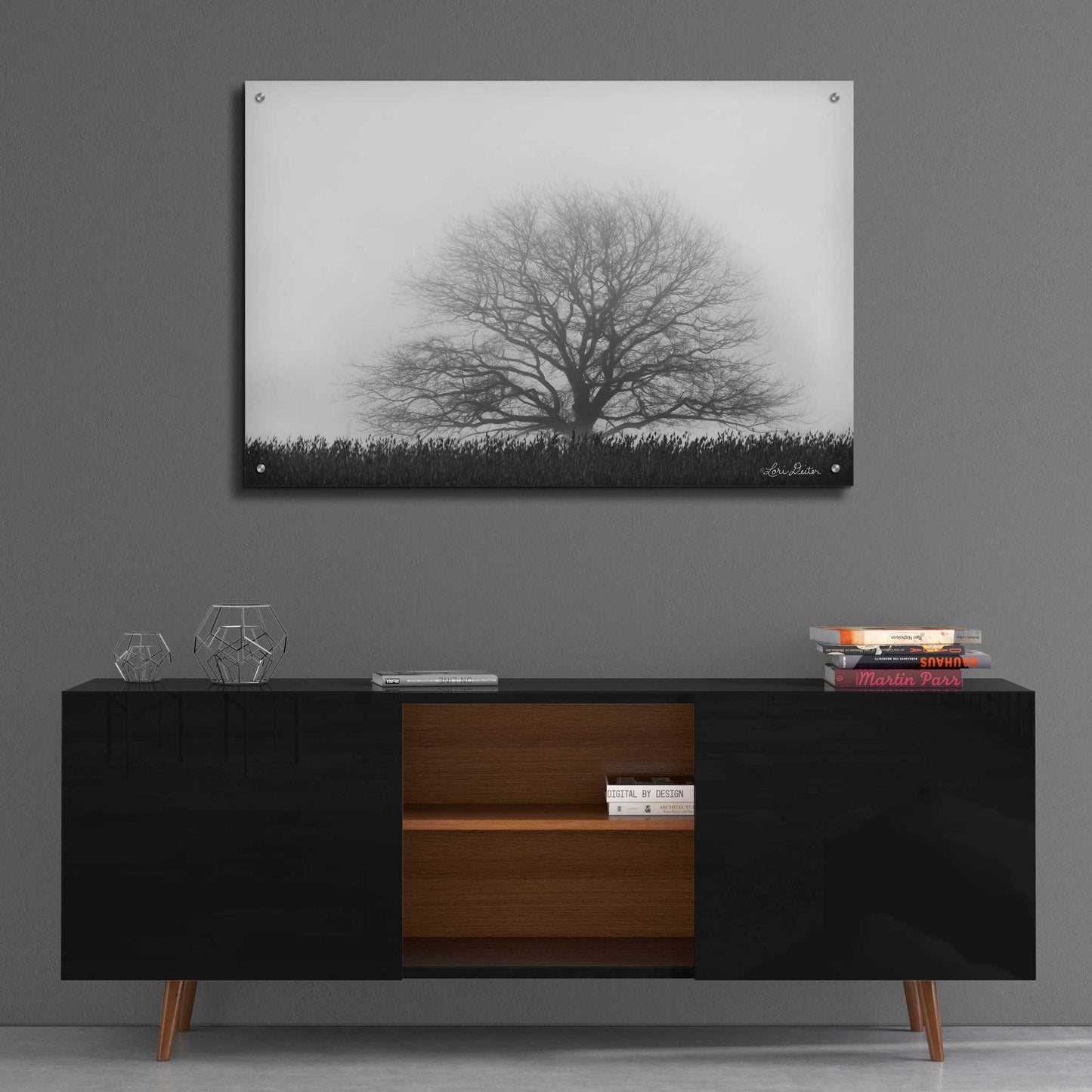 Epic Art 'Foggy Old Tree' by Lori Deiter Acrylic Glass Wall Art,36x24