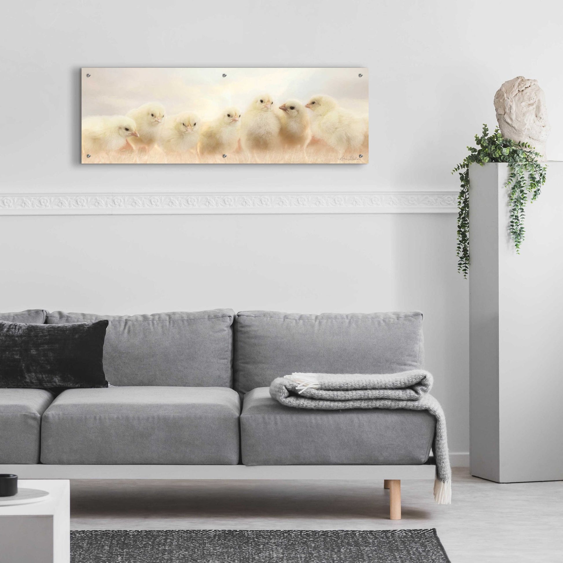 Epic Art 'Spring Line Up' by Lori Deiter Acrylic Glass Wall Art,48x16