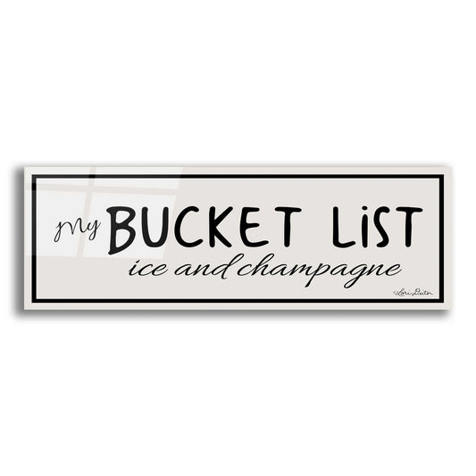 Epic Art 'My Bucket List' by Lori Deiter Acrylic Glass Wall Art,3:1