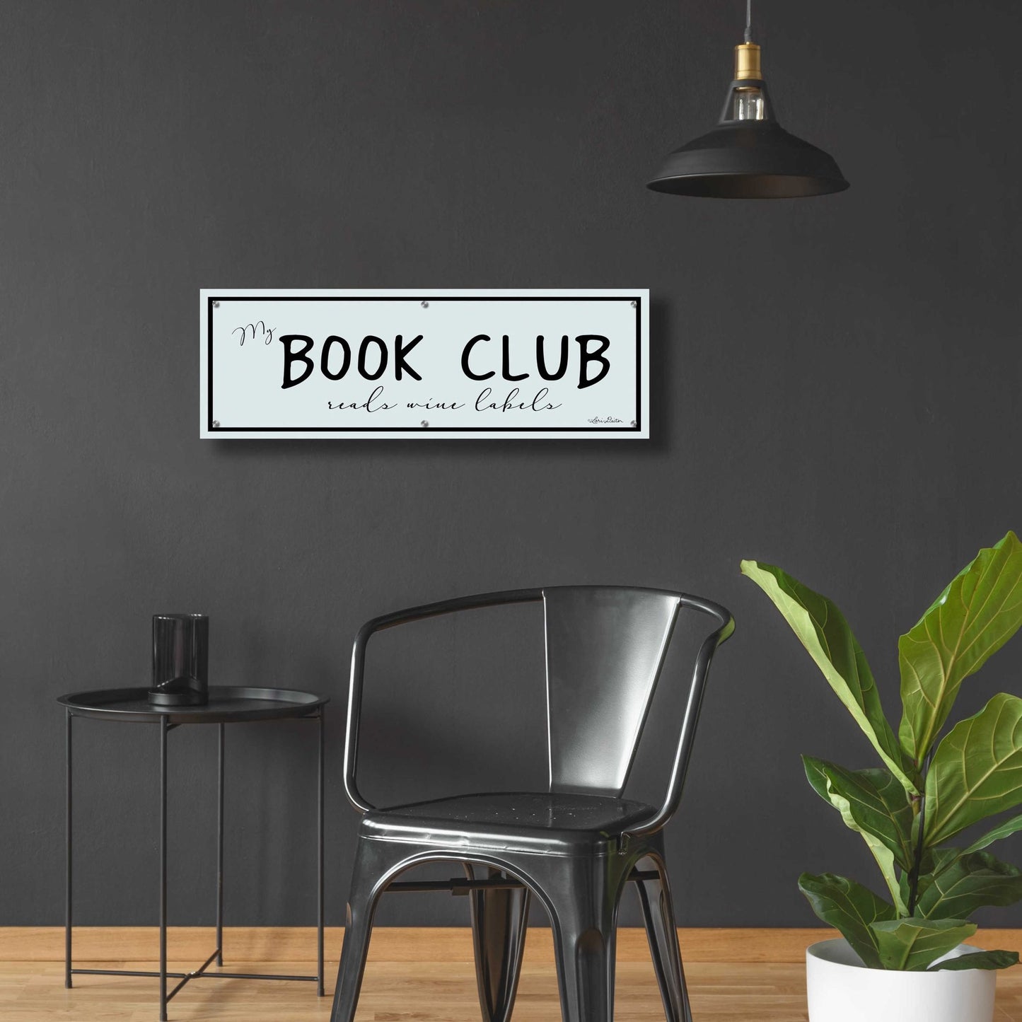 Epic Art 'My Book Club' by Lori Deiter Acrylic Glass Wall Art,36x12