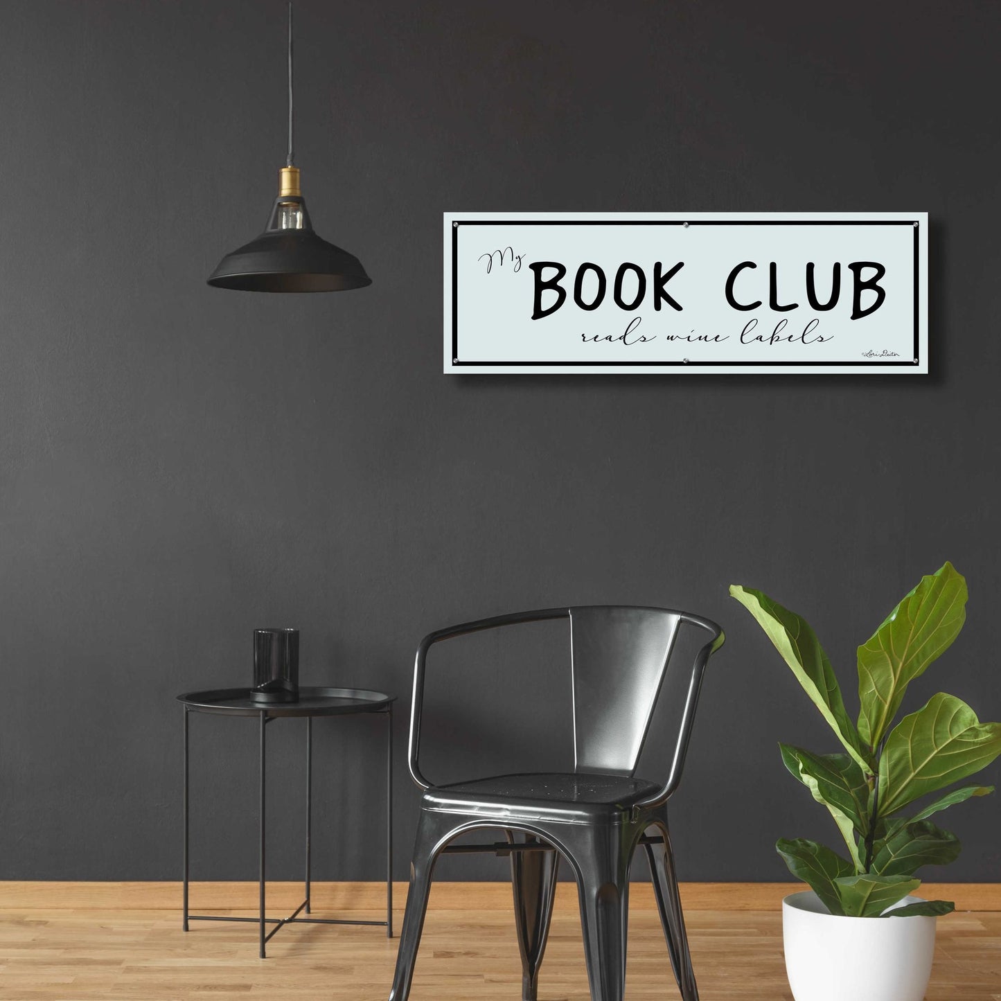 Epic Art 'My Book Club' by Lori Deiter Acrylic Glass Wall Art,48x16