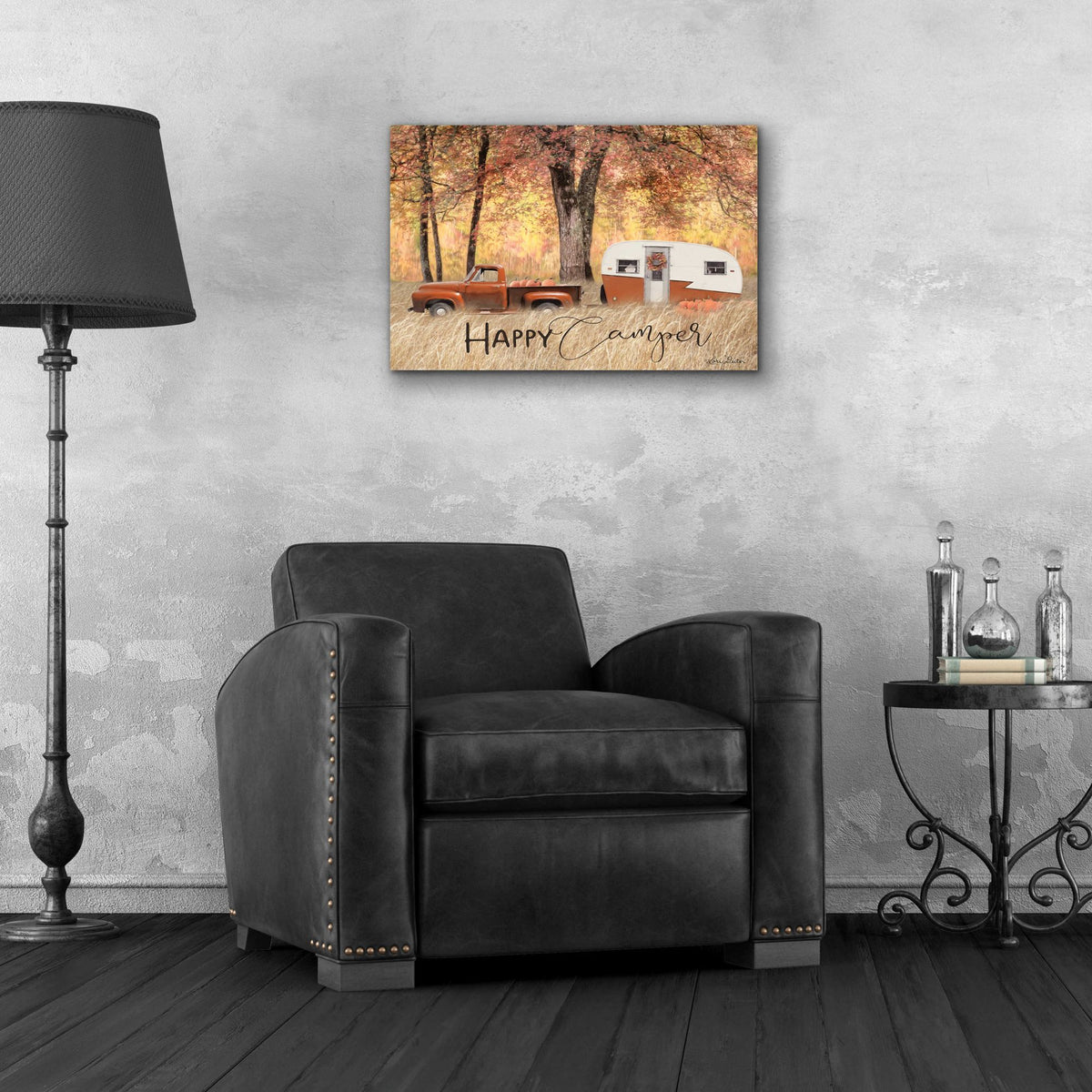 Epic Art 'Fall Camping' by Lori Deiter Acrylic Glass Wall Art,24x16