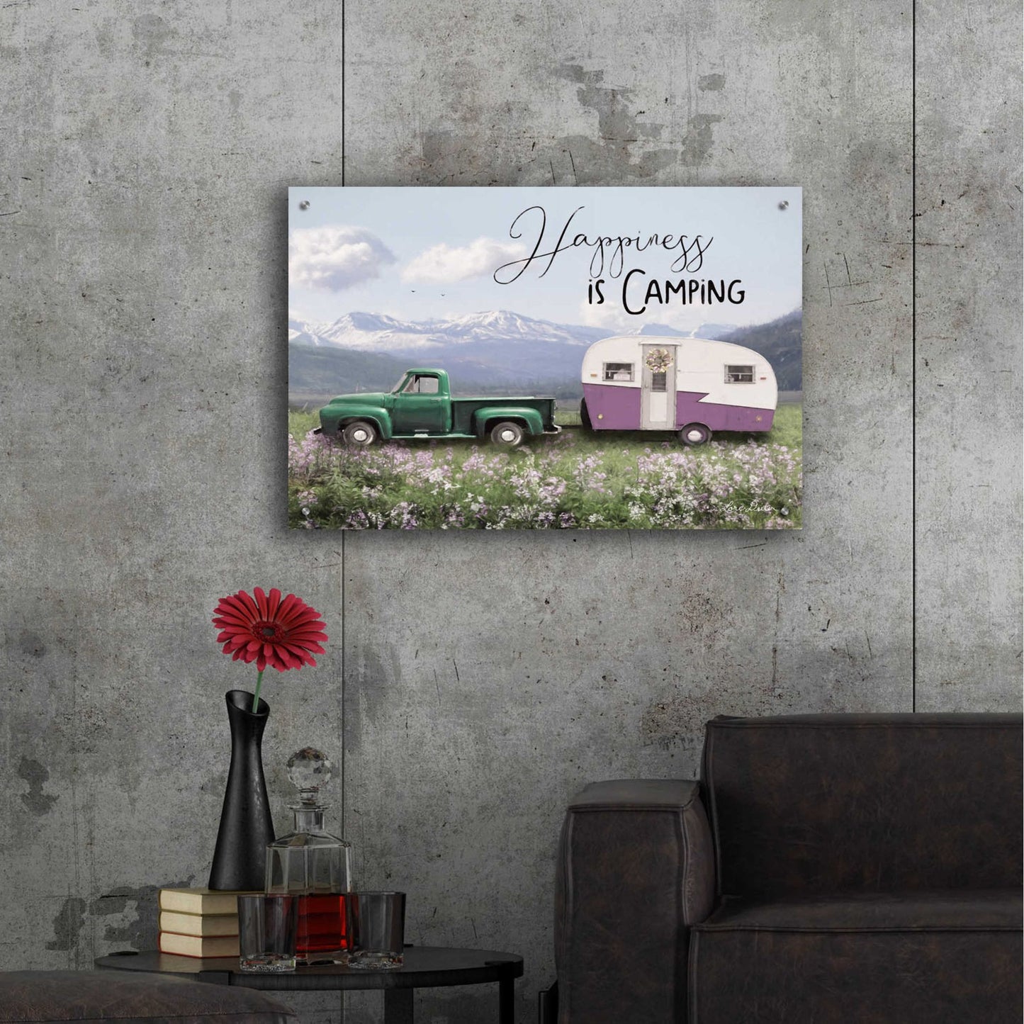 Epic Art 'Spring Camping I' by Lori Deiter Acrylic Glass Wall Art,36x24