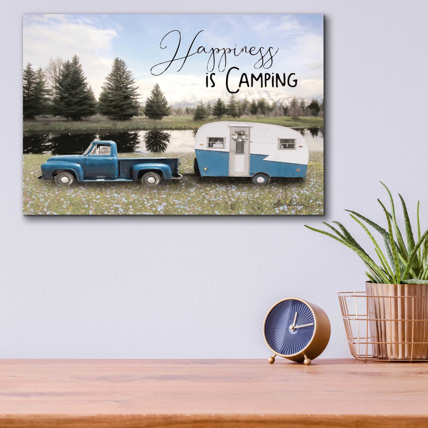 Epic Art 'Spring Camping II' by Lori Deiter Acrylic Glass Wall Art,16x12