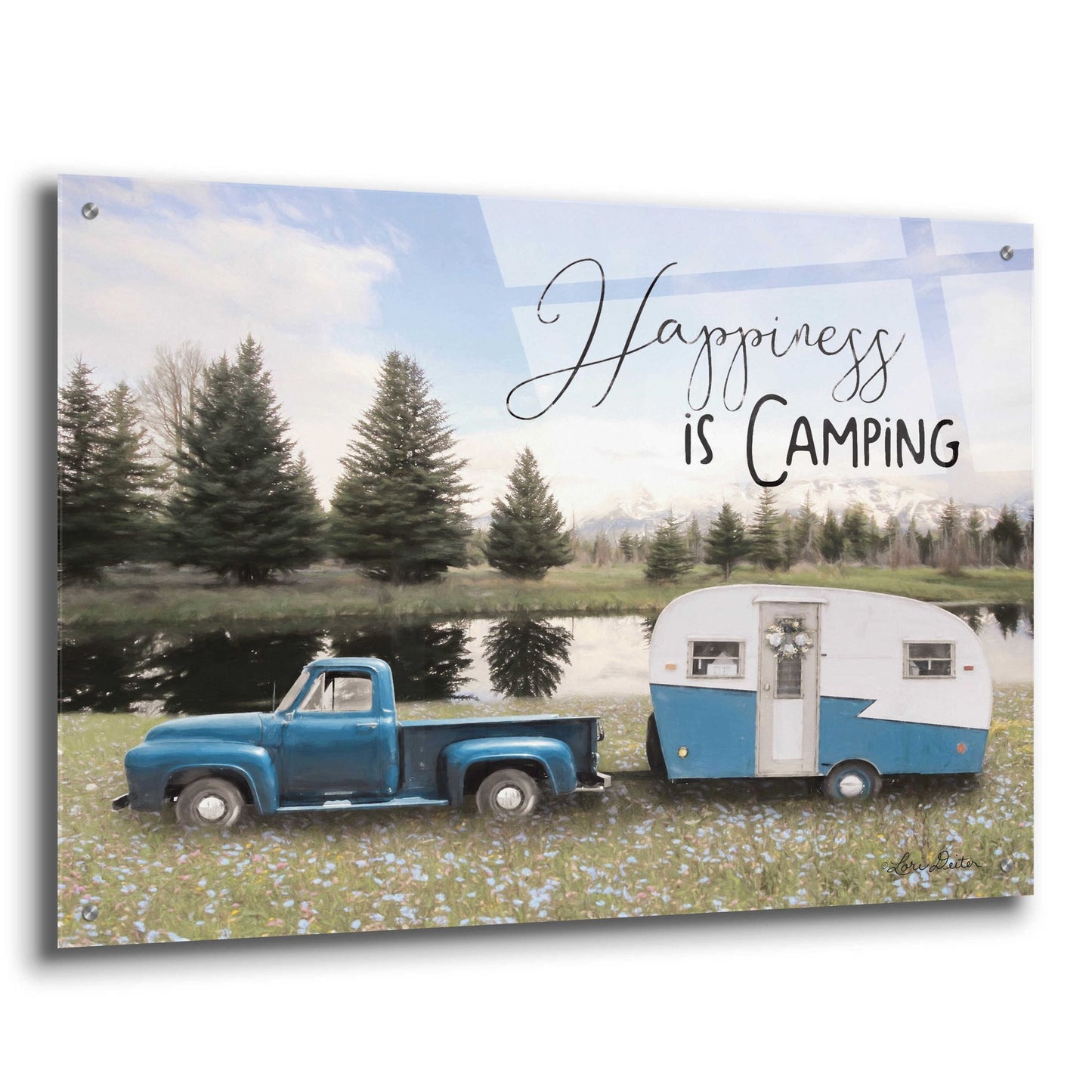 Epic Art 'Spring Camping II' by Lori Deiter Acrylic Glass Wall Art,36x24