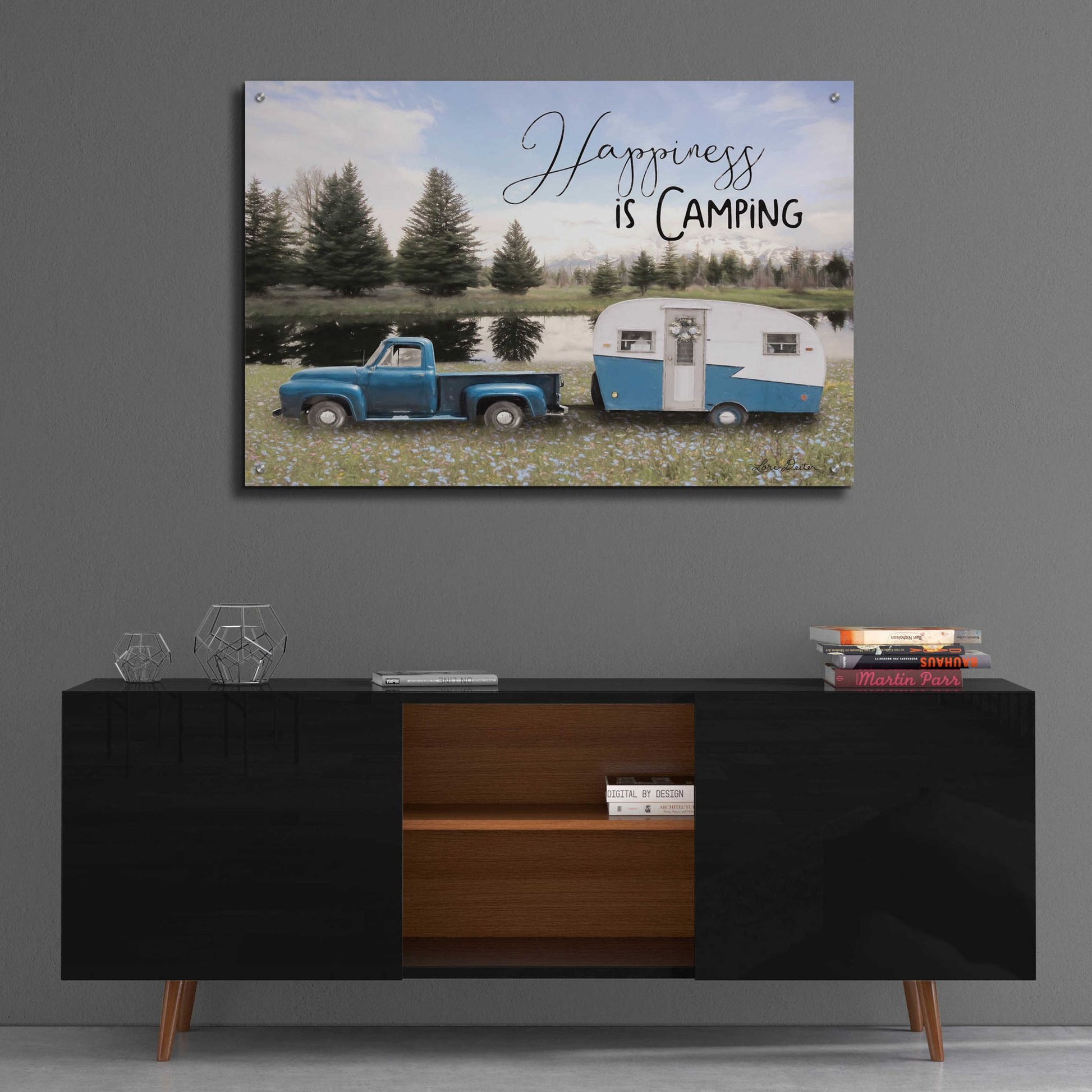 Epic Art 'Spring Camping II' by Lori Deiter Acrylic Glass Wall Art,36x24