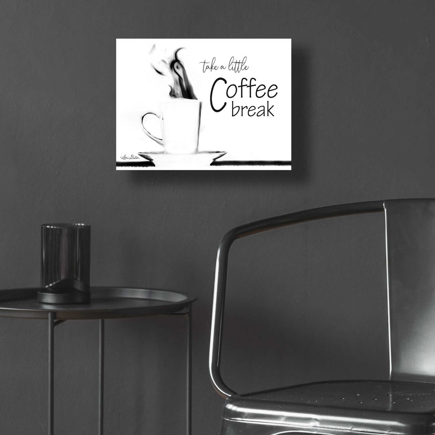 Epic Art 'Take a Little Coffee Break II' by Lori Deiter Acrylic Glass Wall Art,16x12