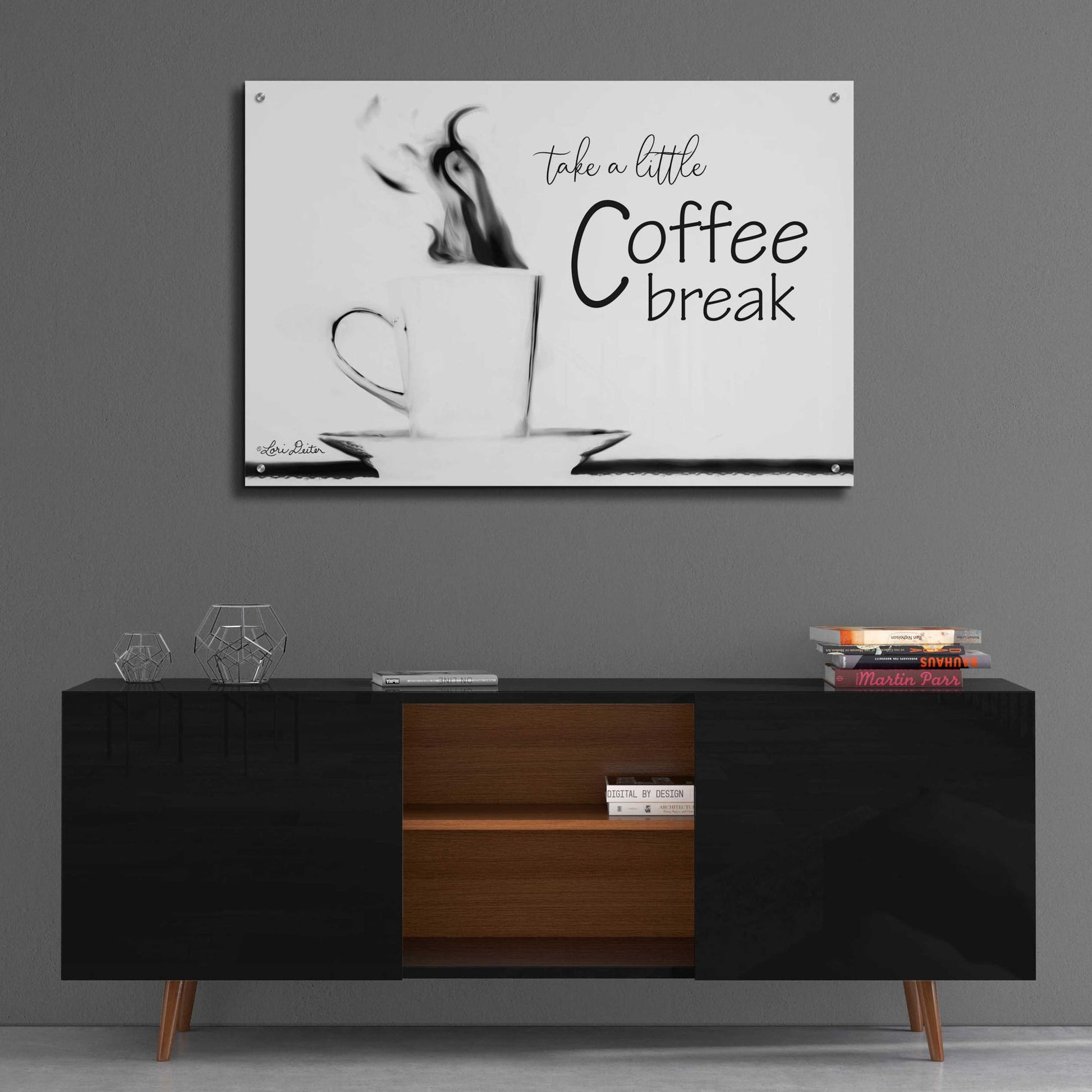 Epic Art 'Take a Little Coffee Break II' by Lori Deiter Acrylic Glass Wall Art,36x24