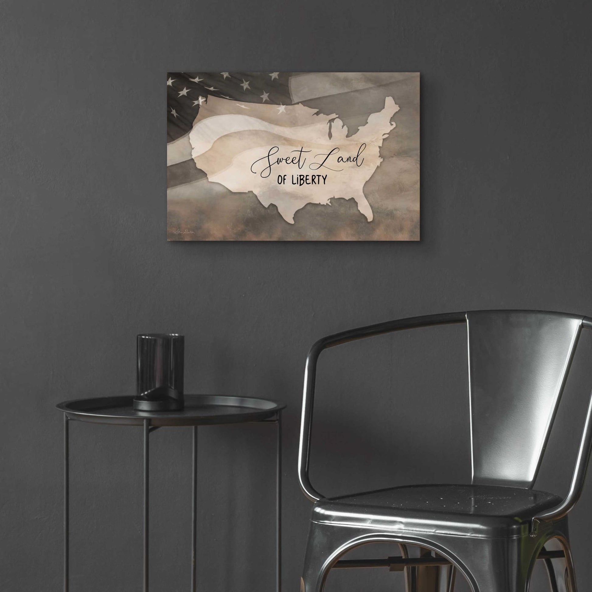 Epic Art 'Sweet Land of Liberty' by Lori Deiter Acrylic Glass Wall Art,24x16