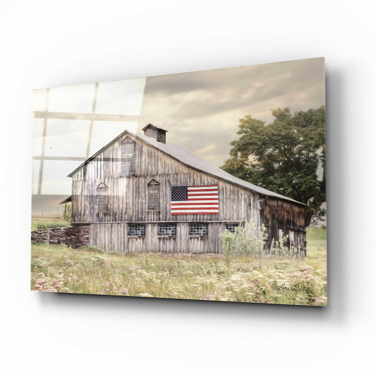 Epic Art 'Rural Virginia Barn' by Lori Deiter Acrylic Glass Wall Art,16x12