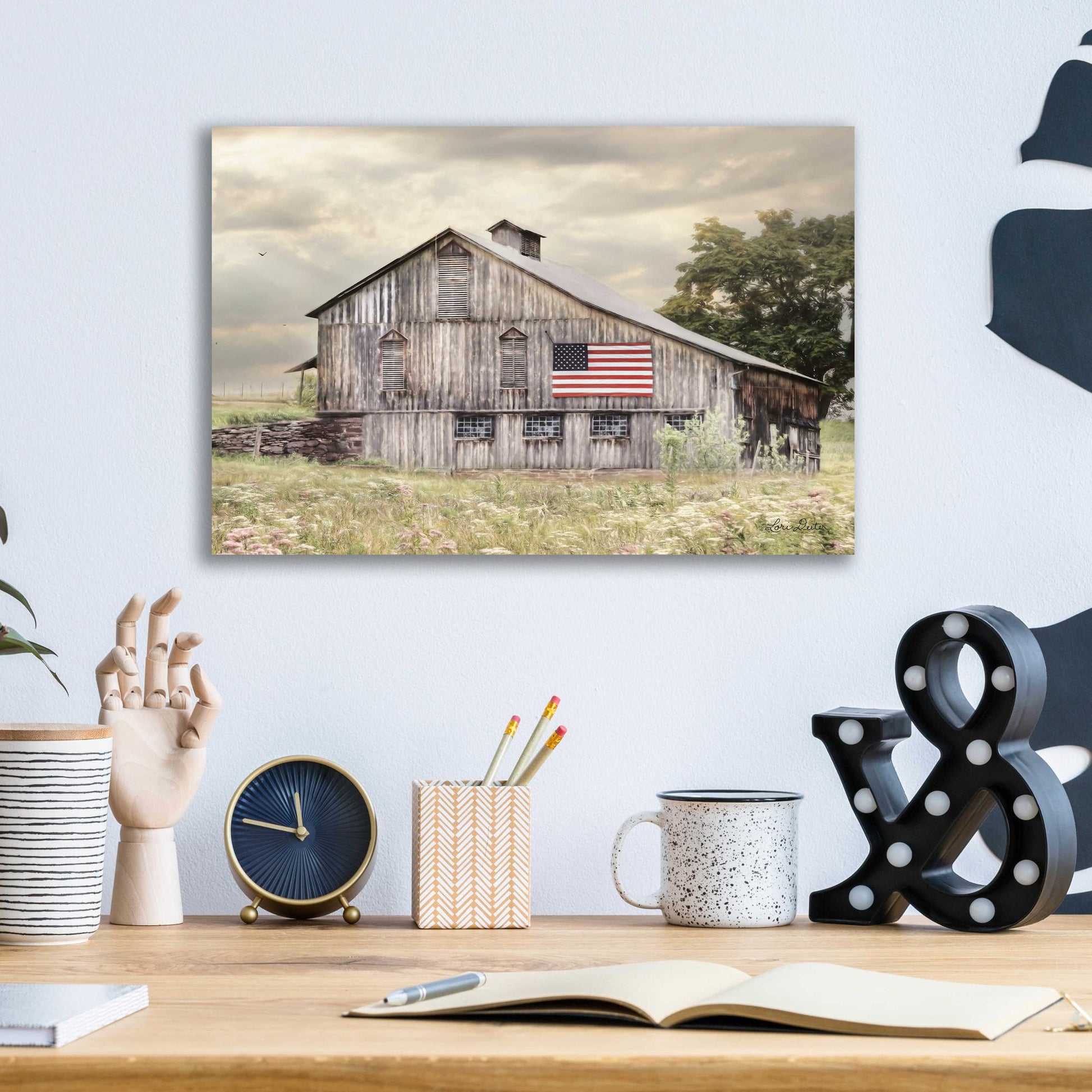 Epic Art 'Rural Virginia Barn' by Lori Deiter Acrylic Glass Wall Art,16x12