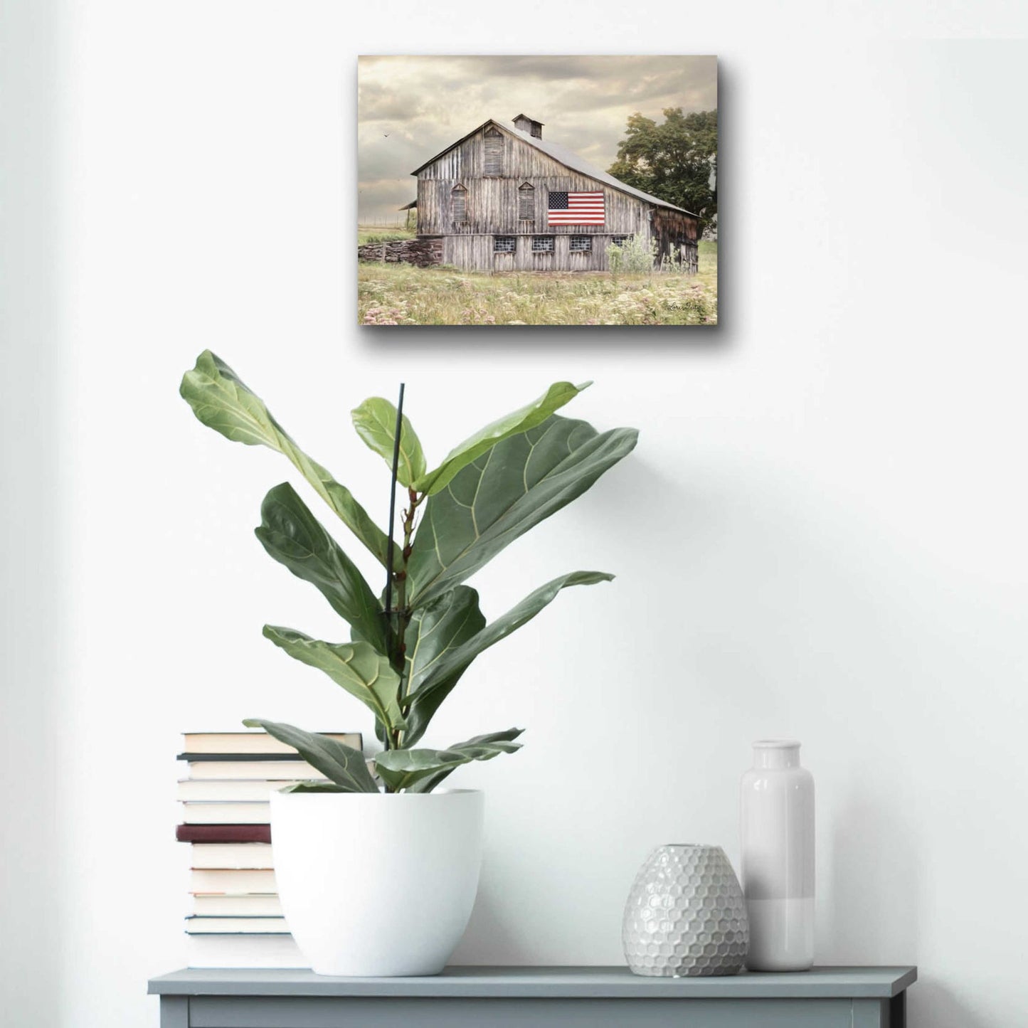 Epic Art 'Rural Virginia Barn' by Lori Deiter Acrylic Glass Wall Art,16x12