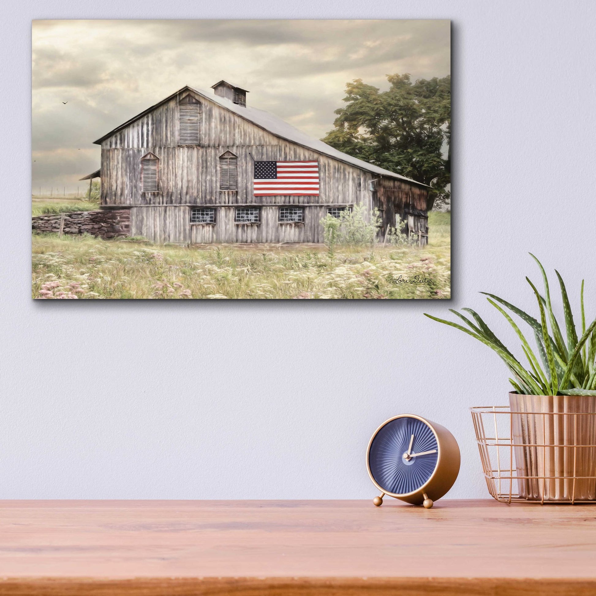 Epic Art 'Rural Virginia Barn' by Lori Deiter Acrylic Glass Wall Art,16x12