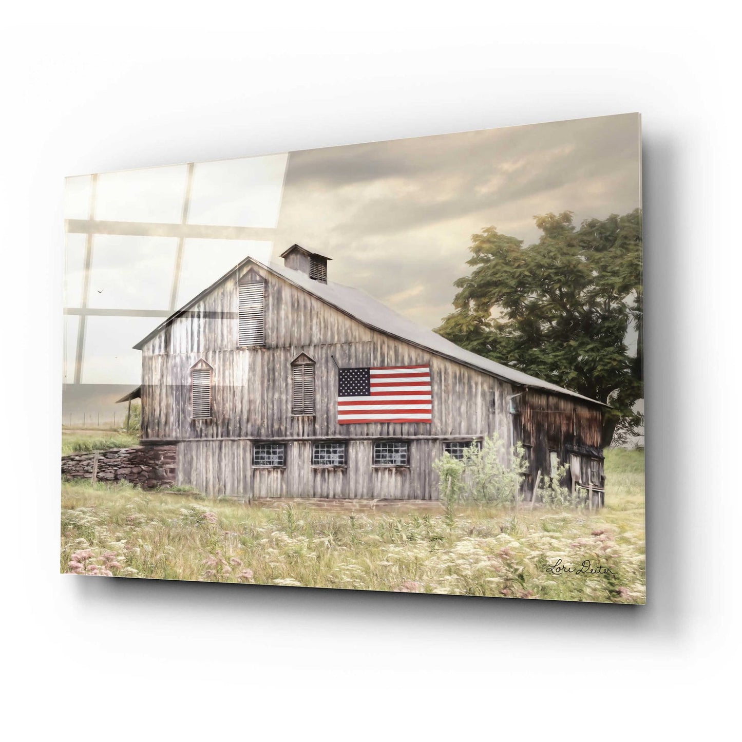 Epic Art 'Rural Virginia Barn' by Lori Deiter Acrylic Glass Wall Art,24x16