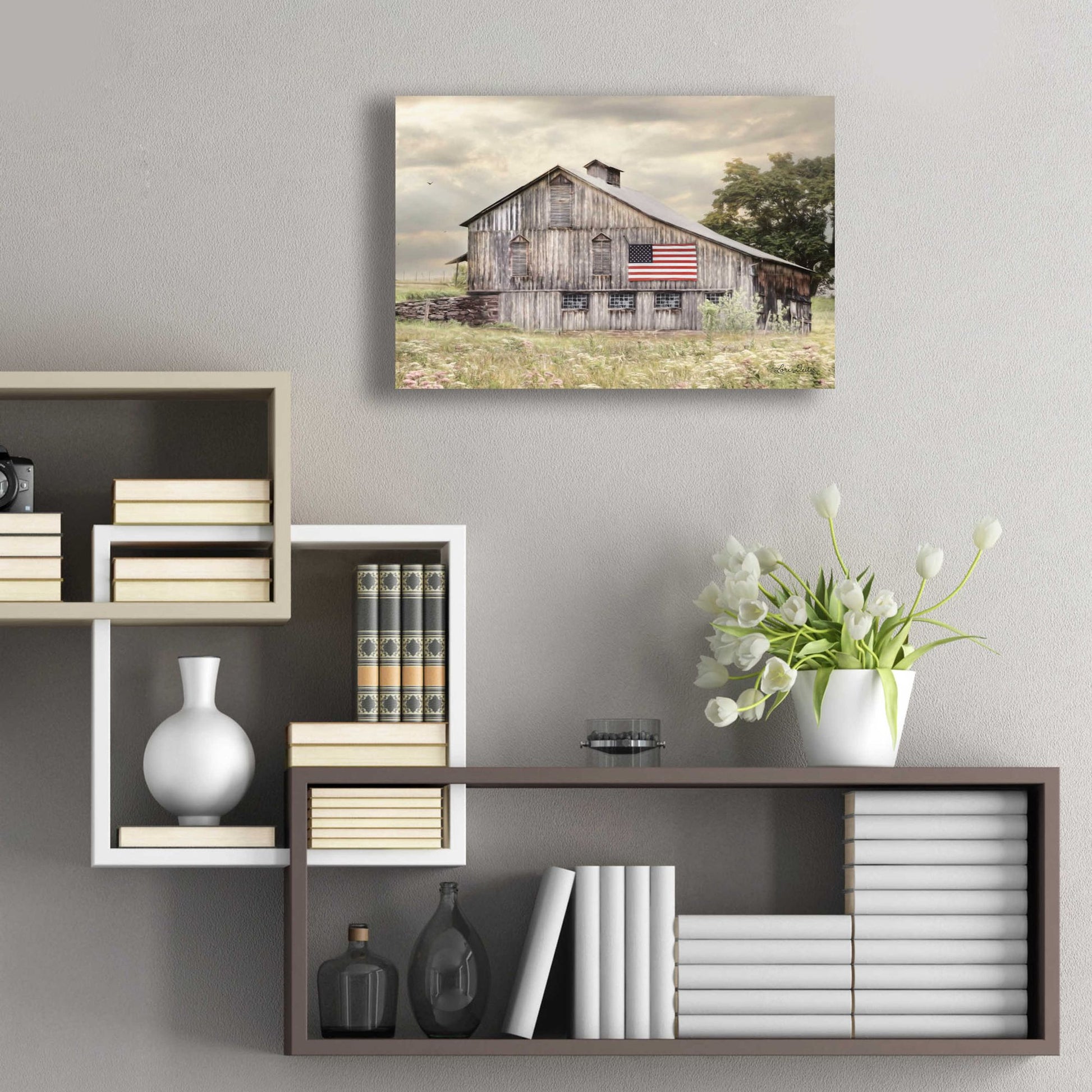 Epic Art 'Rural Virginia Barn' by Lori Deiter Acrylic Glass Wall Art,24x16