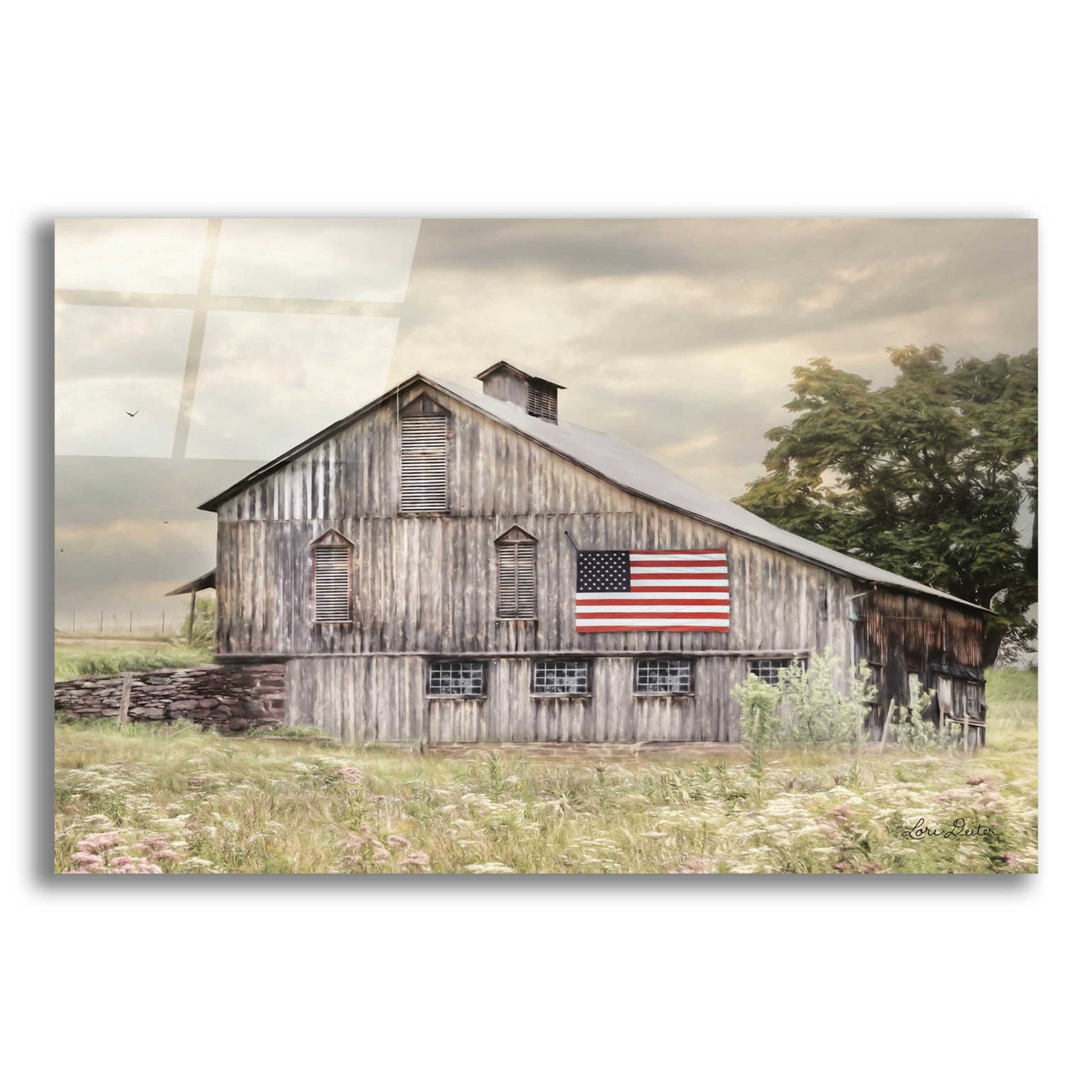 Epic Art 'Rural Virginia Barn' by Lori Deiter Acrylic Glass Wall Art,24x16