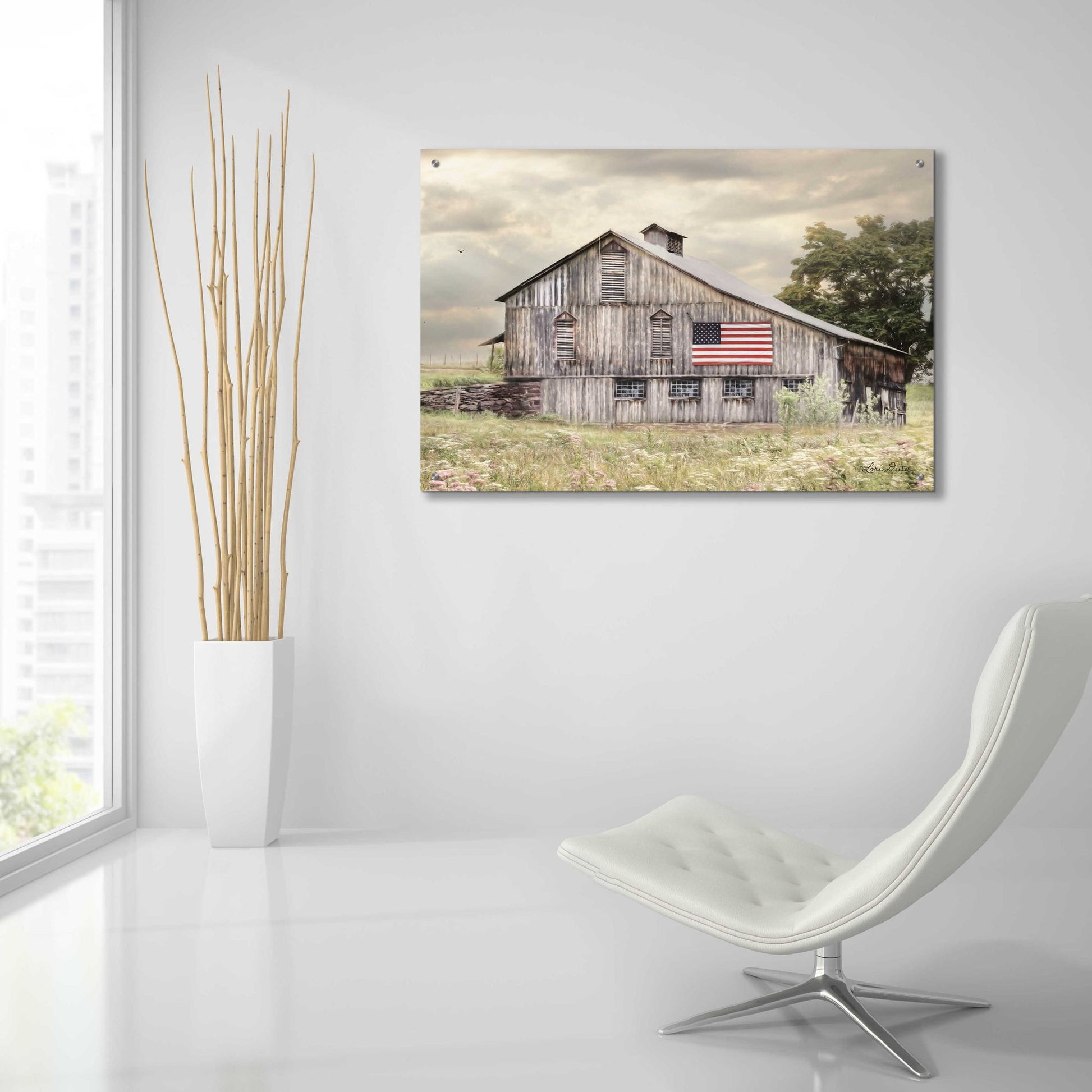 Epic Art 'Rural Virginia Barn' by Lori Deiter Acrylic Glass Wall Art,36x24