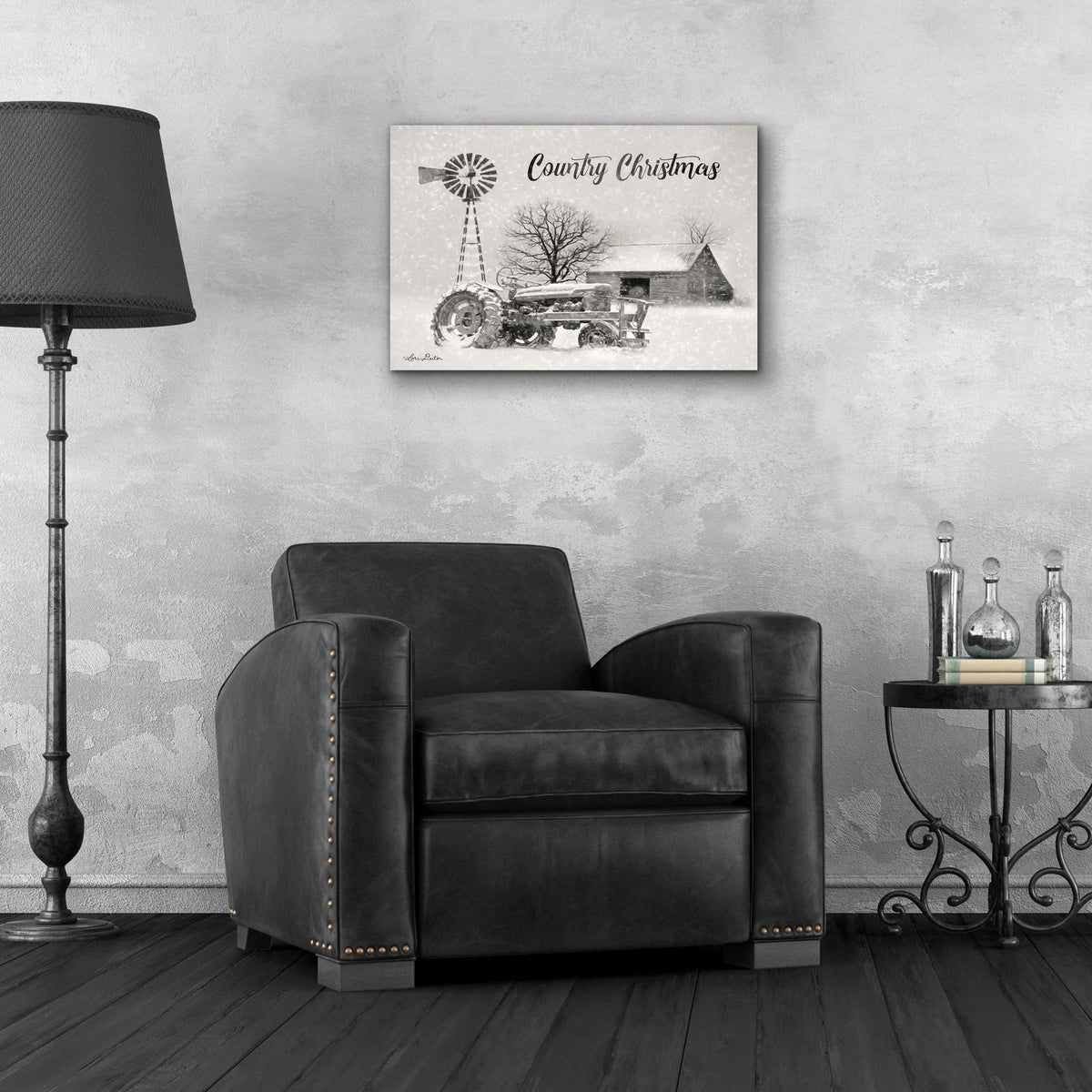 Epic Art 'Country Christmas' by Lori Deiter Acrylic Glass Wall Art,24x16