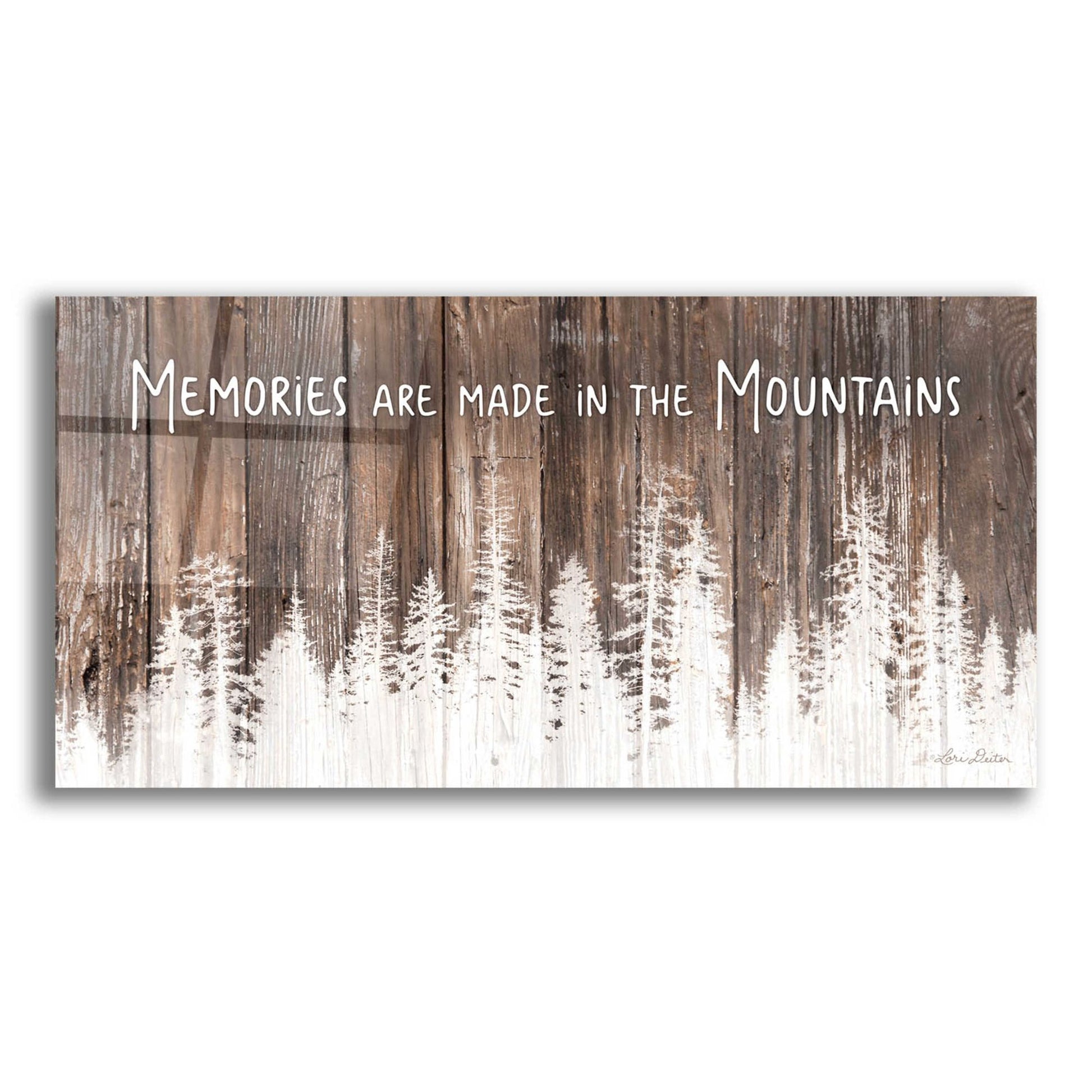 Epic Art 'Mountain Memories' by Lori Deiter Acrylic Glass Wall Art,2:1