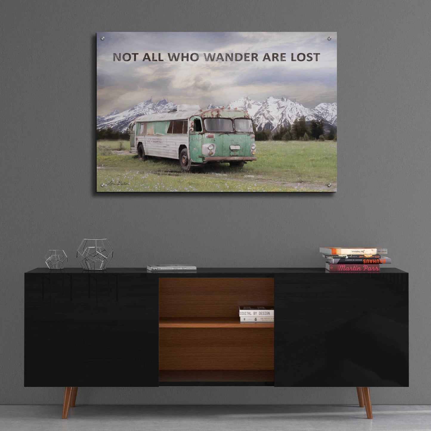 Epic Art 'Camping in Style' by Lori Deiter Acrylic Glass Wall Art,36x24