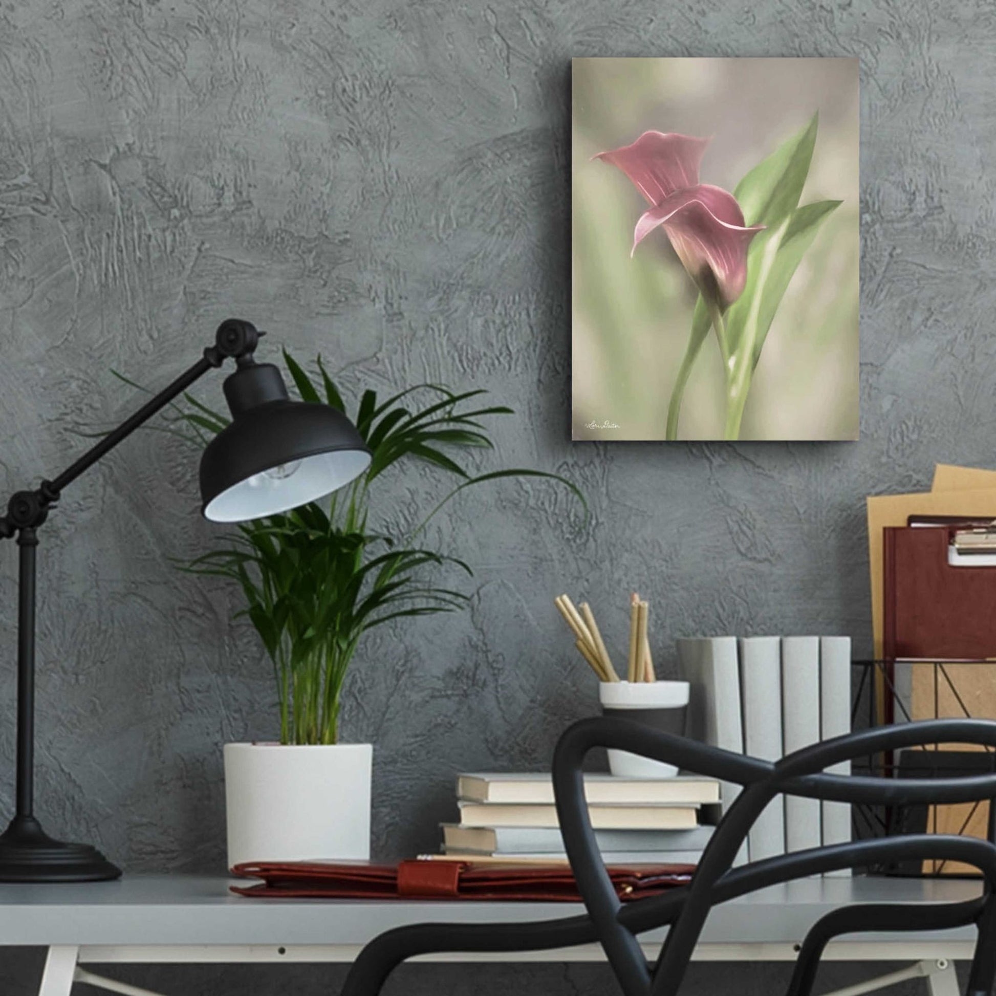 Epic Art 'Pink Calla Lily' by Lori Deiter Acrylic Glass Wall Art,12x16