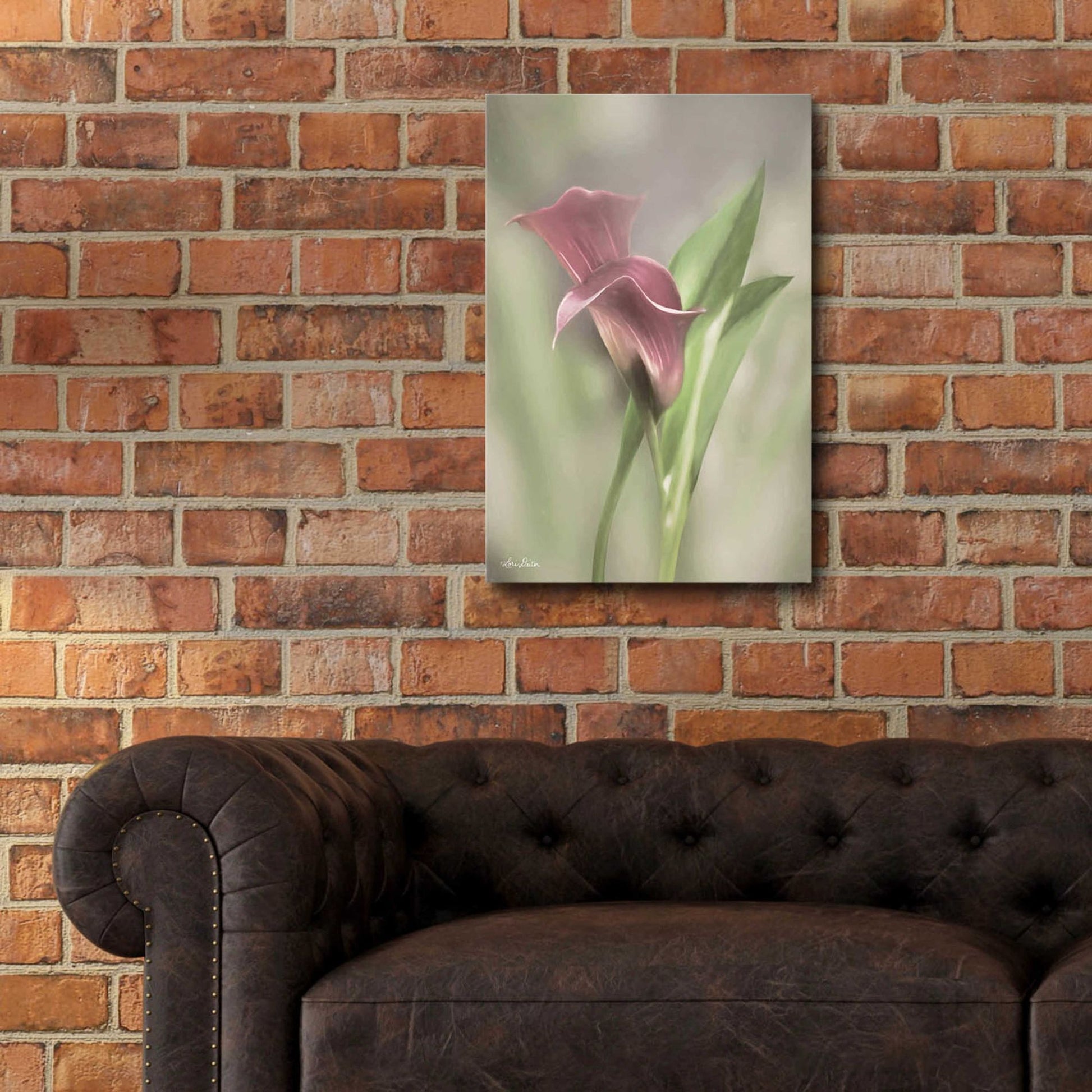 Epic Art 'Pink Calla Lily' by Lori Deiter Acrylic Glass Wall Art,16x24