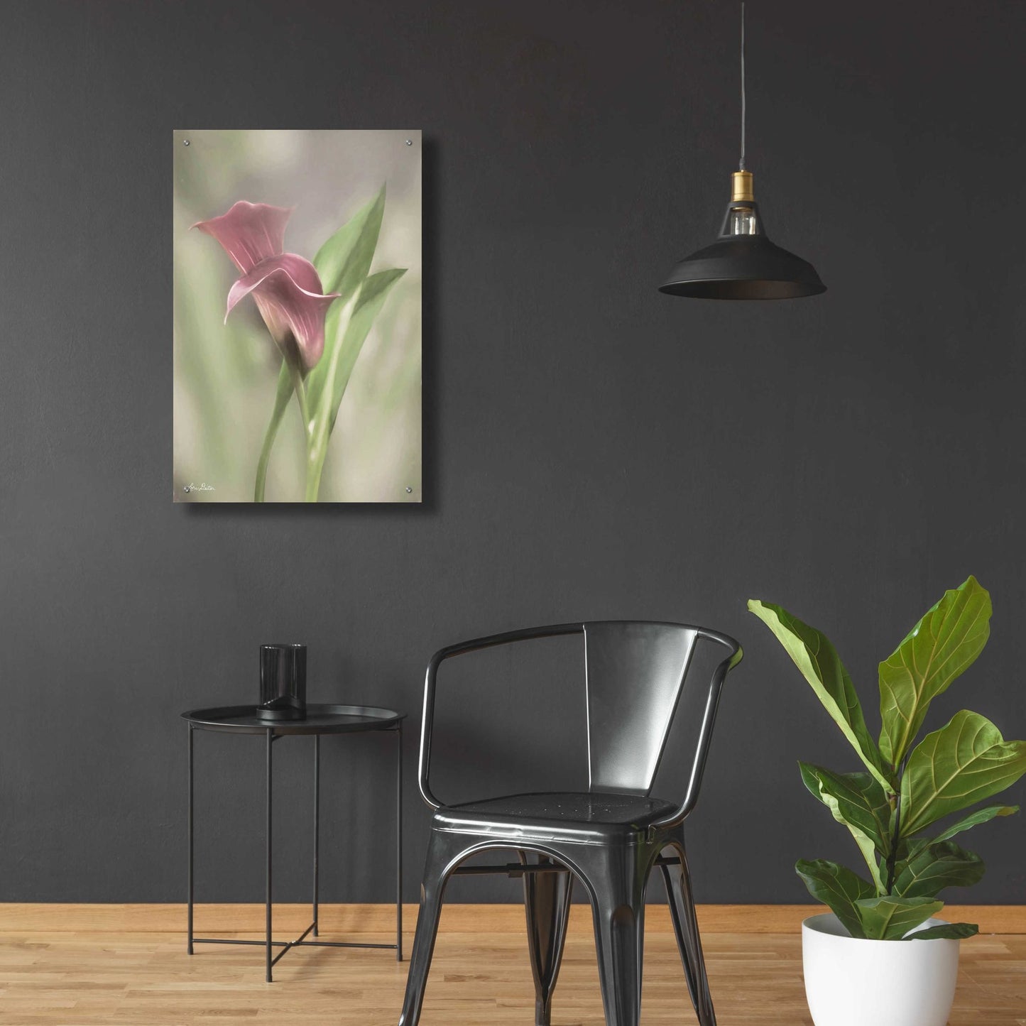 Epic Art 'Pink Calla Lily' by Lori Deiter Acrylic Glass Wall Art,24x36