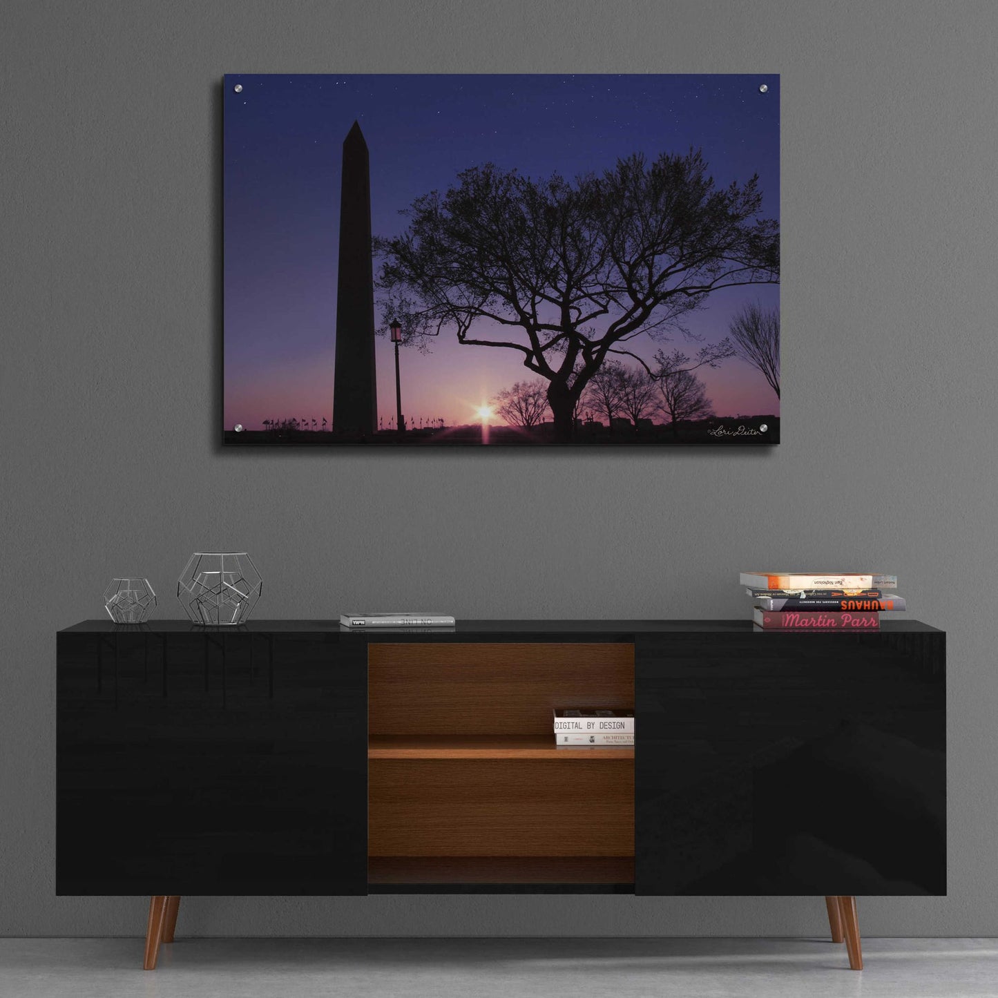 Epic Art 'Nightfall at the Washington Monument' by Lori Deiter Acrylic Glass Wall Art,36x24