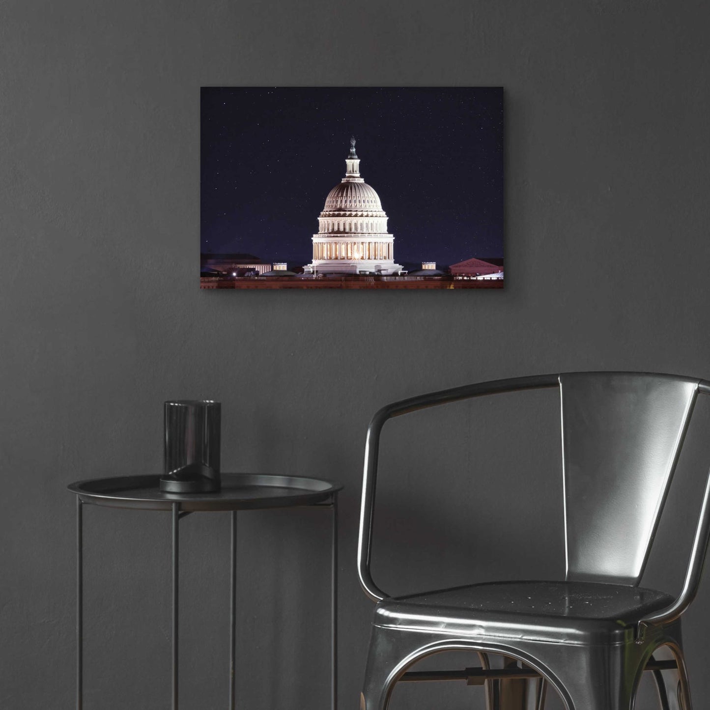 Epic Art 'US Capital at Night' by Lori Deiter Acrylic Glass Wall Art,24x16