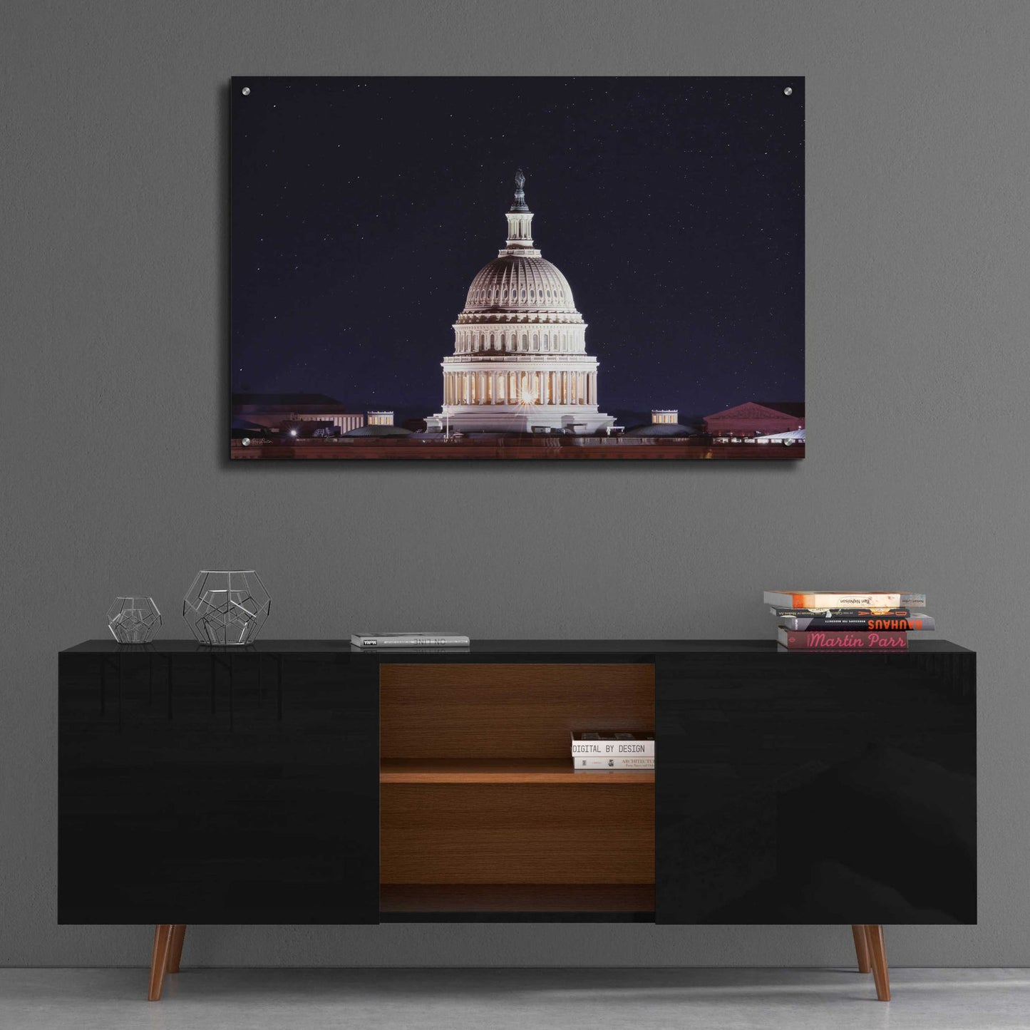 Epic Art 'US Capital at Night' by Lori Deiter Acrylic Glass Wall Art,36x24