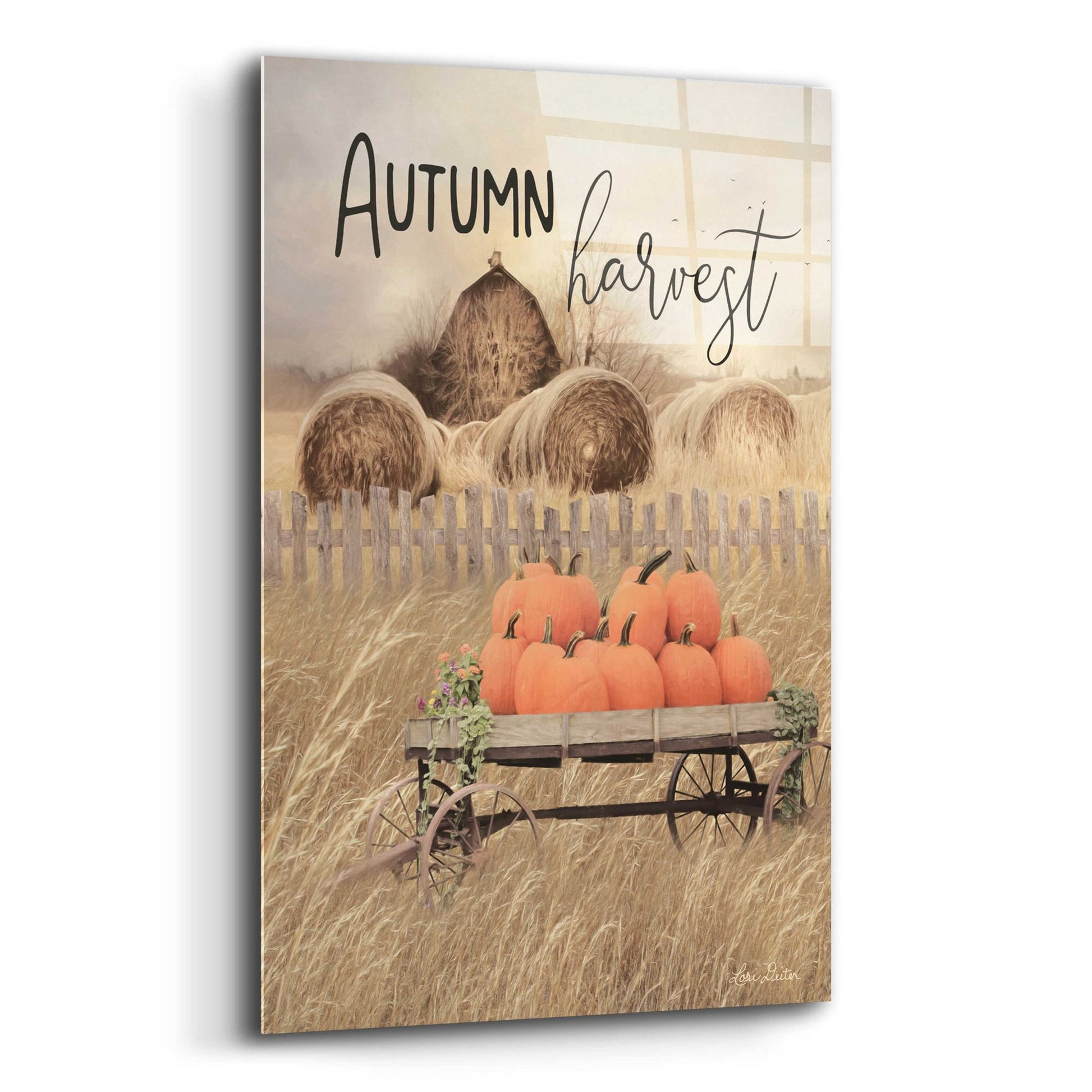 Epic Art 'Autumn Harvest' by Lori Deiter Acrylic Glass Wall Art,12x16