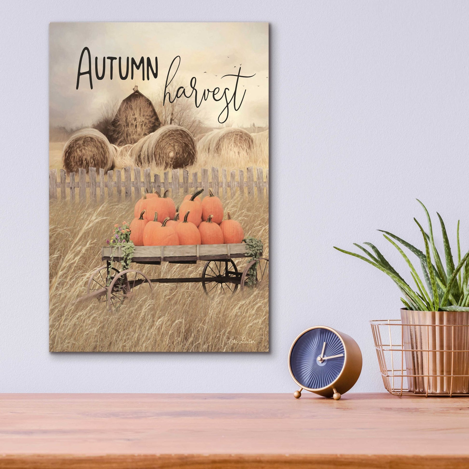 Epic Art 'Autumn Harvest' by Lori Deiter Acrylic Glass Wall Art,12x16