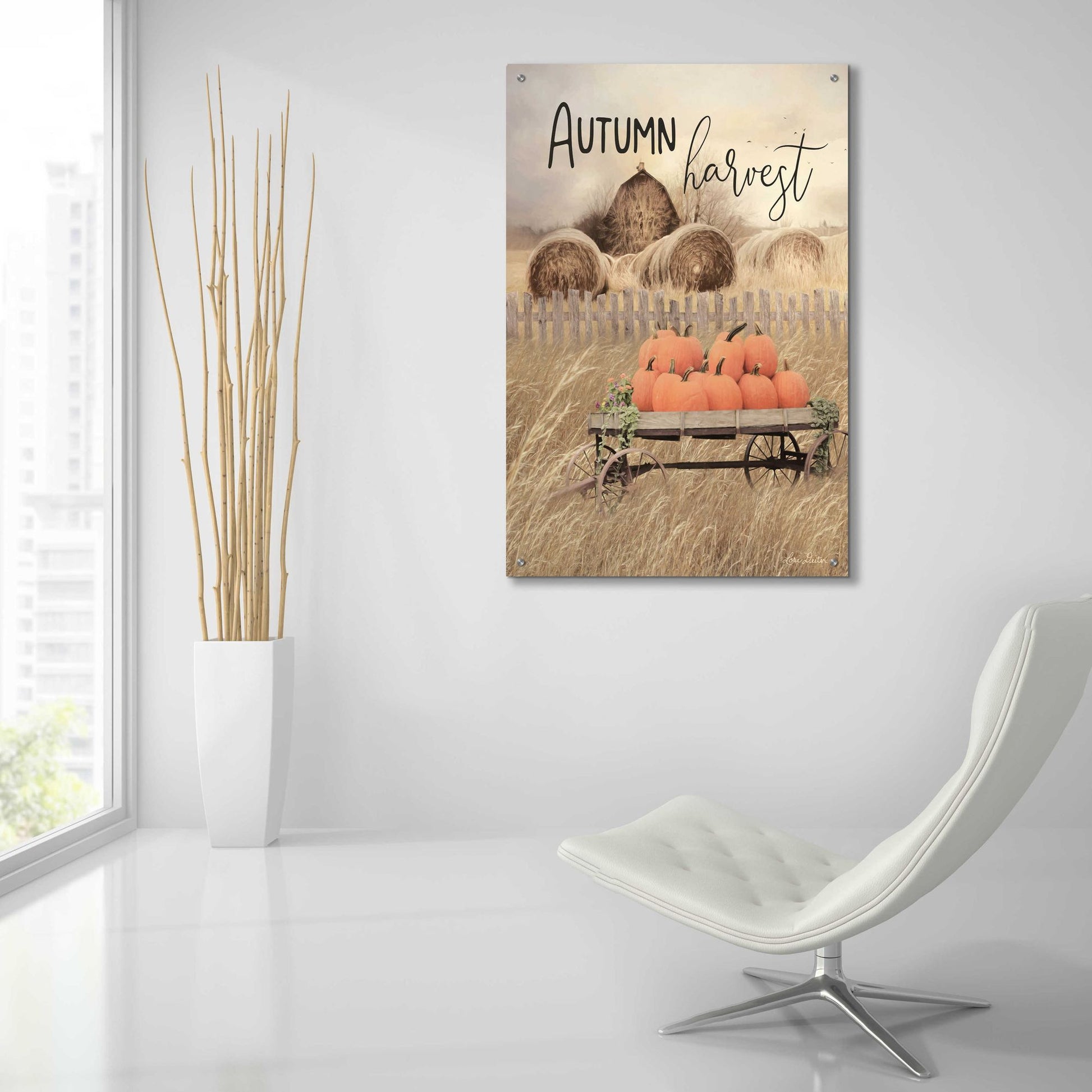 Epic Art 'Autumn Harvest' by Lori Deiter Acrylic Glass Wall Art,24x36