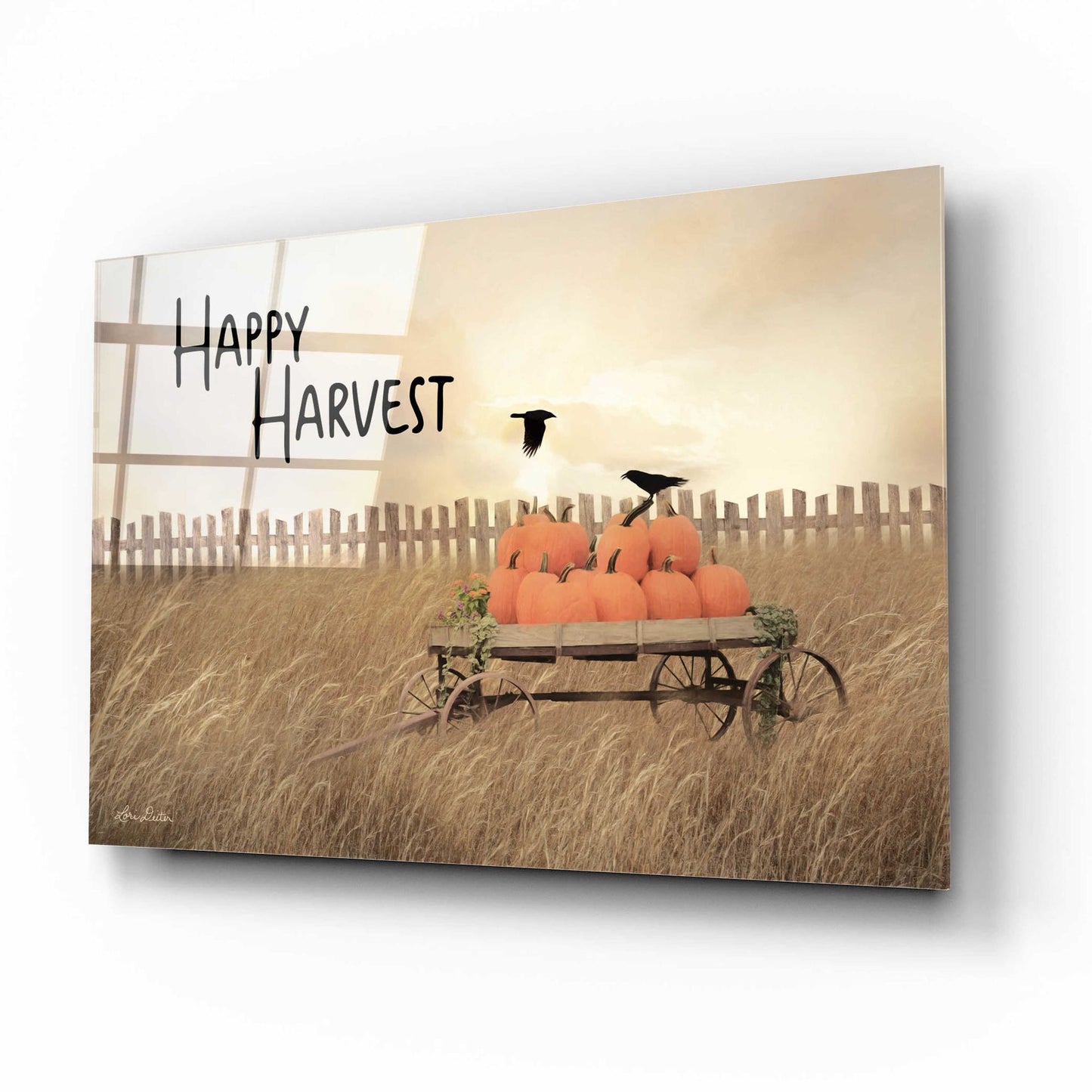 Epic Art 'Happy Harvest' by Lori Deiter Acrylic Glass Wall Art,16x12