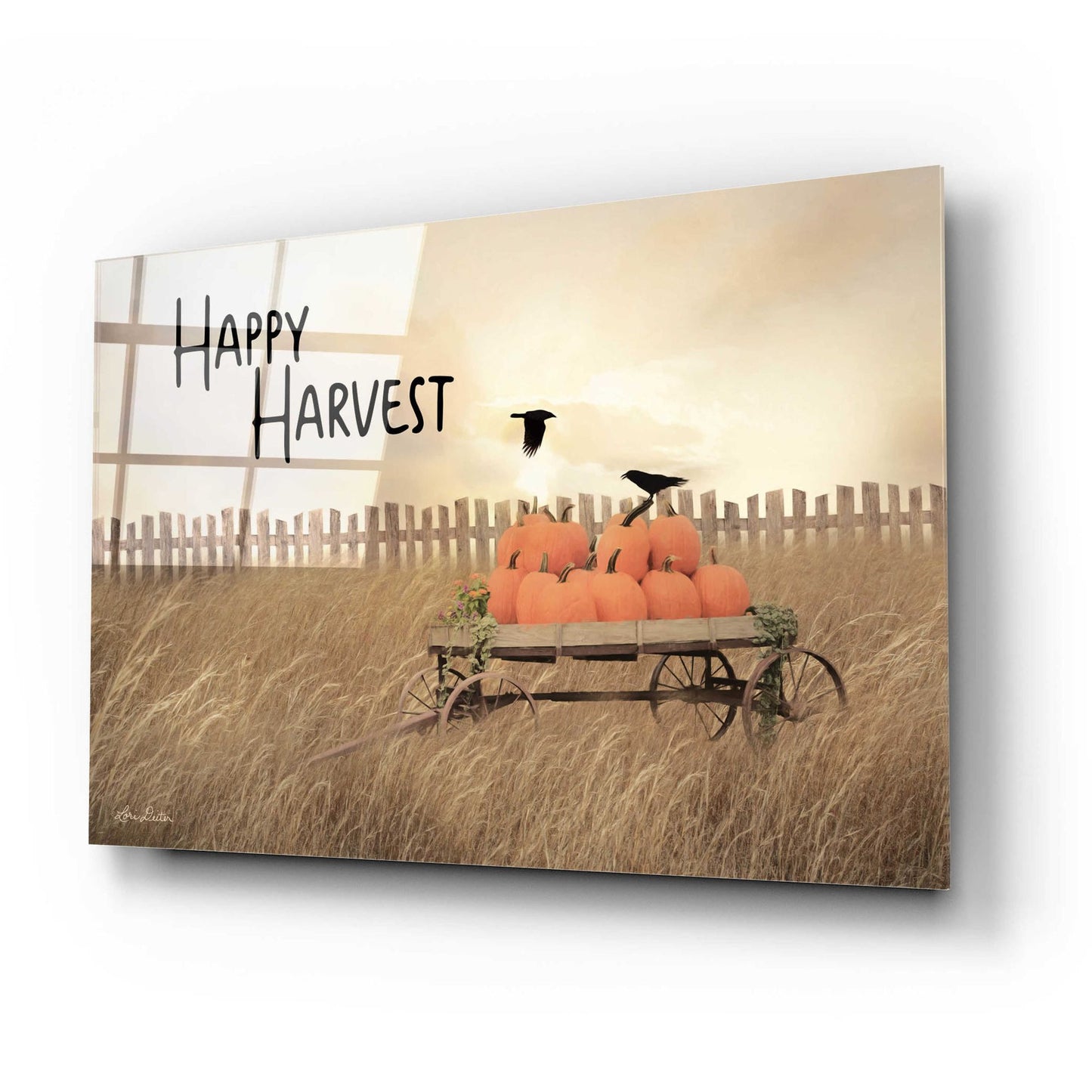 Epic Art 'Happy Harvest' by Lori Deiter Acrylic Glass Wall Art,24x16